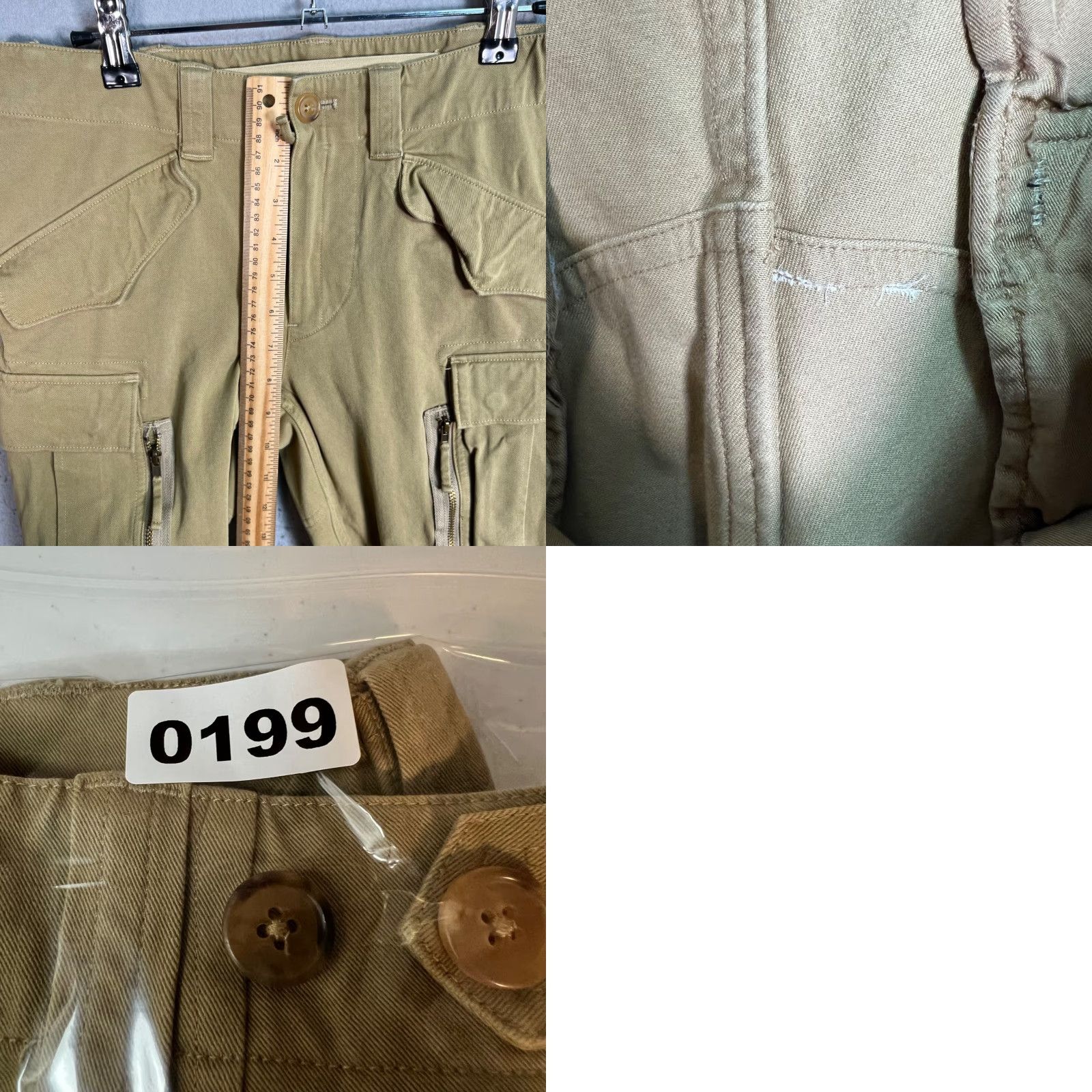 Ralph Lauren VINTAGE Ralph Lauren Purple Label Tan Cargo Pants Mens 30 Slim Fit Cotton 100% Inseam 30 Size US 30 / EU 46 - 8 Thumbnail