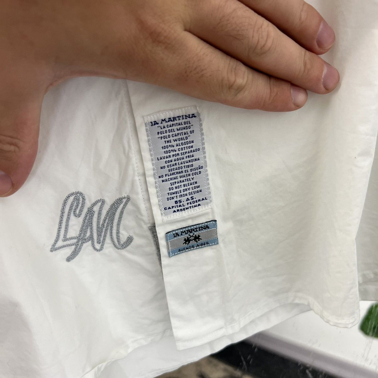 La Martina Vintage La Martina Big Logo Button Up Shirt Size US M / EU 48-50 / 2 - 4 Thumbnail