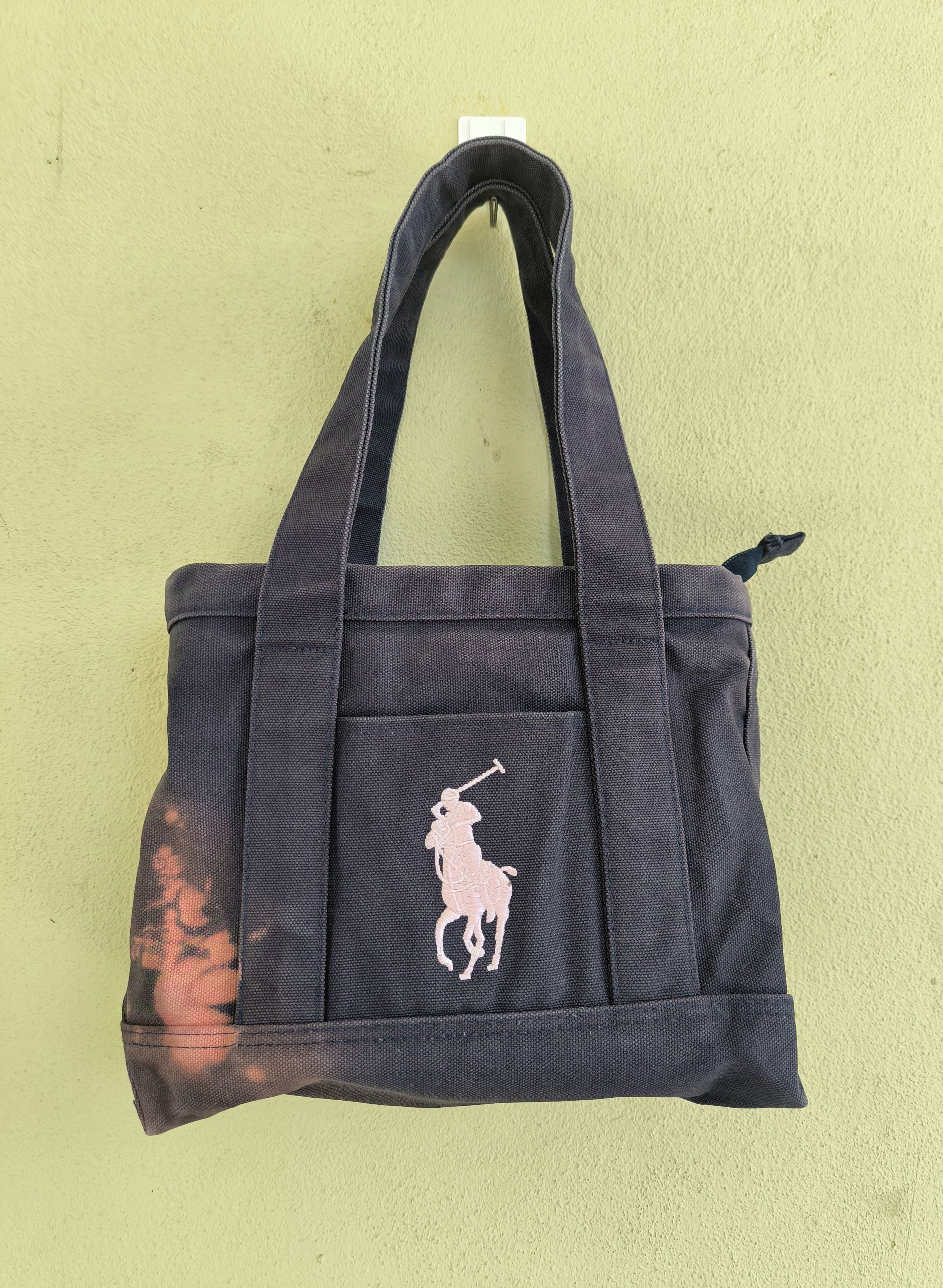 Polo Ralph Lauren POLO RALPH LAUREN embroidered logo canvas handbag Size ONE SIZE - 1 Thumbnail