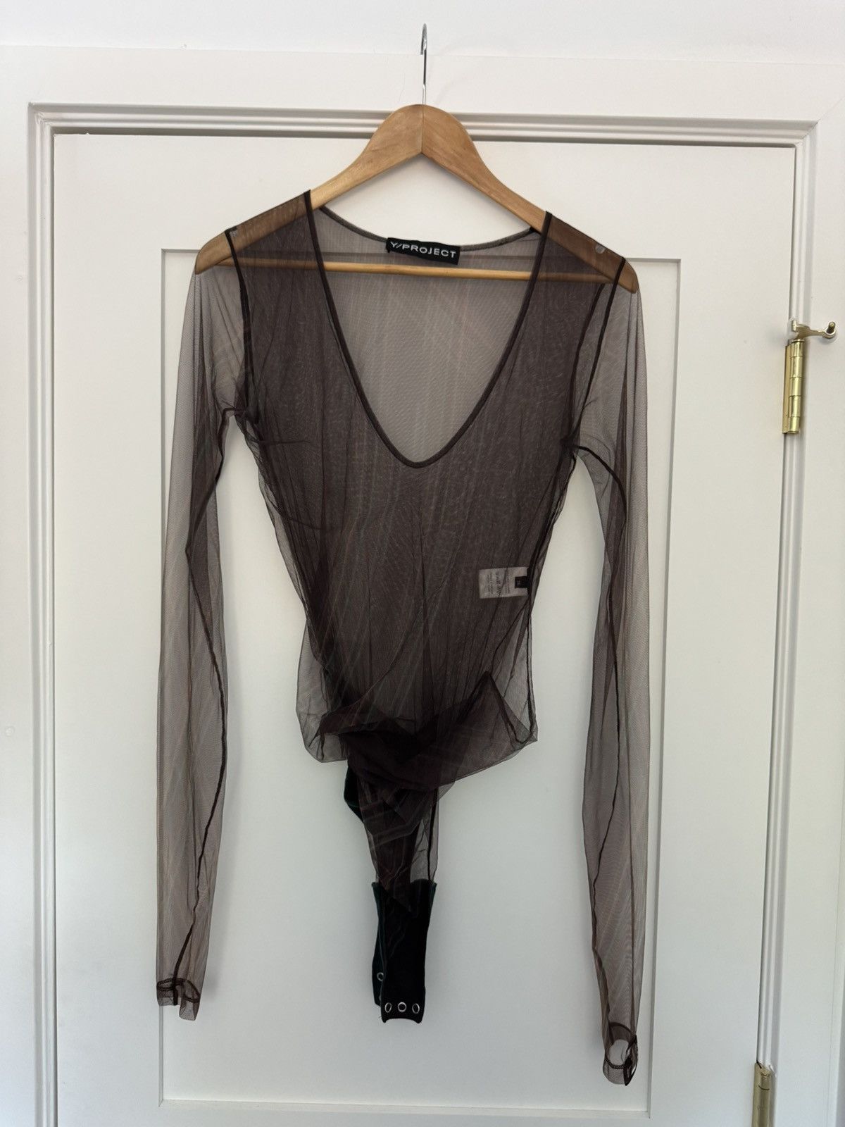 Y/Project Y Project Tulle Printed Bodysuit Size XS / US 0-2 / IT 36-38 - 1 Thumbnail