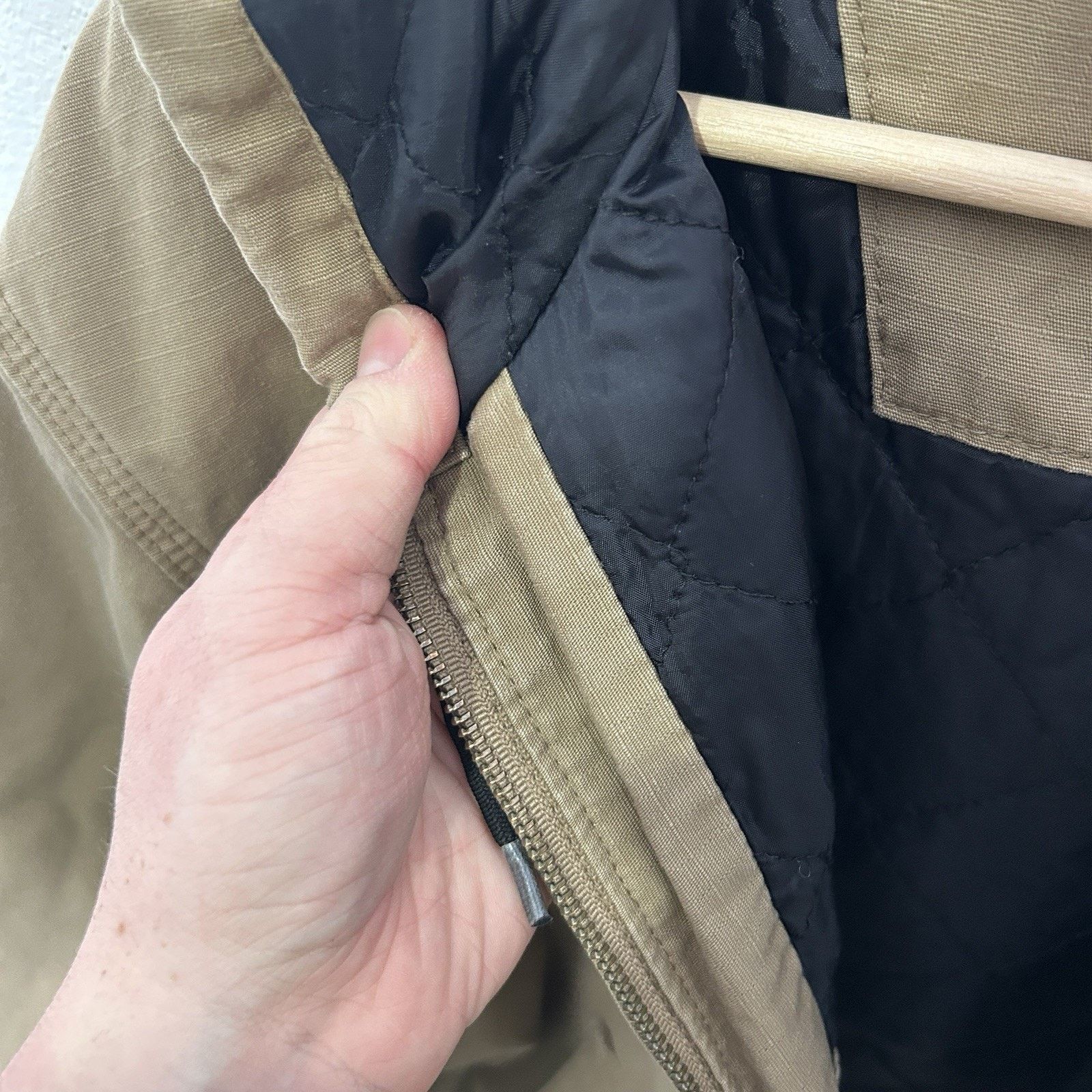 Carhartt Vintage Carhartt Quilted Ripstop Active Jacket “Dark Khaki” Size L / US 10 / IT 46 - 13 Thumbnail