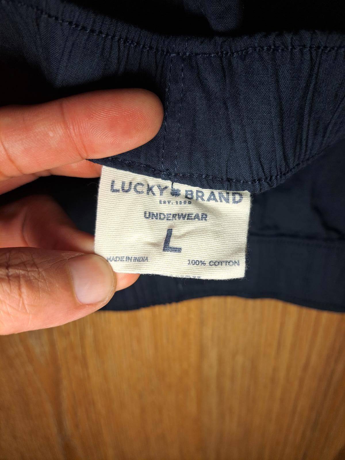 Lucky Brand Lucky Brand Boxers Mens Large Navy Blue 100% Cotton Size ONE SIZE - 3 Thumbnail