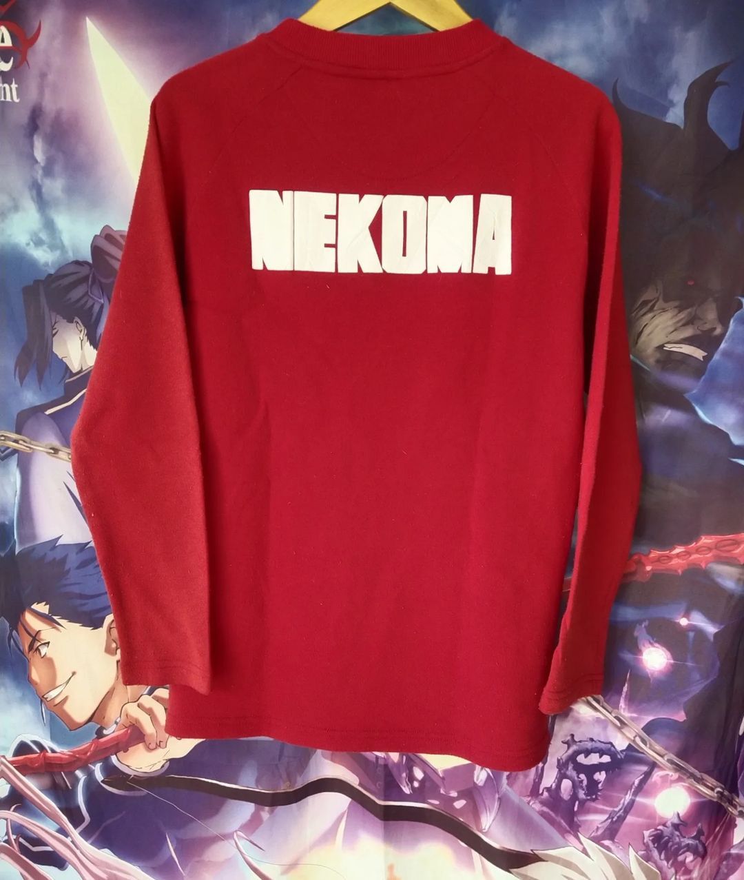 Anime × Japanese Brand Haikyu Nekoma Red Official Anime Crewneck Nightwear Size US L / EU 52-54 / 3 - 1 Thumbnail
