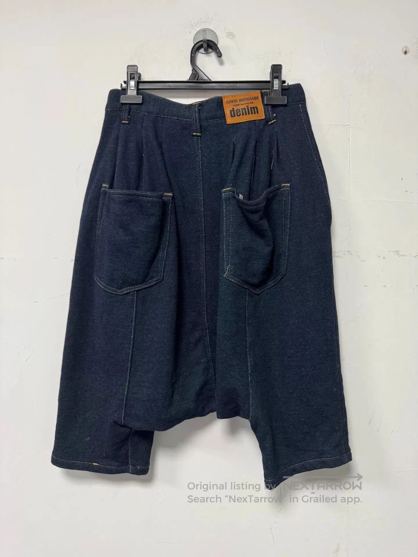 Junya Watanabe Blue Denim Pleated Shorts Size 28. Size US 28 / EU 44 - 2 Thumbnail