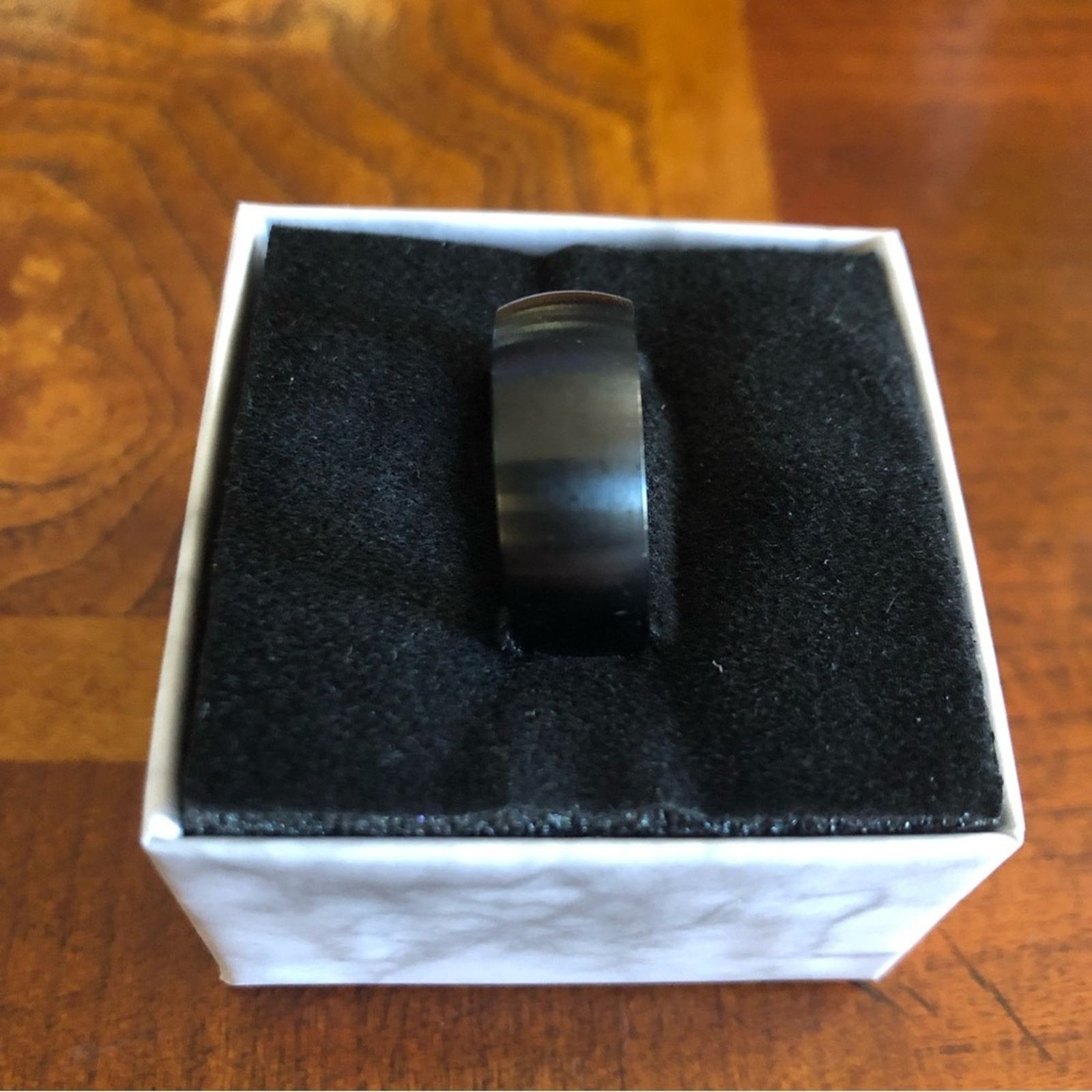 Jewelry Men’s matte frosted titanium steel band ring NWT 12 Size ONE SIZE - 5 Thumbnail