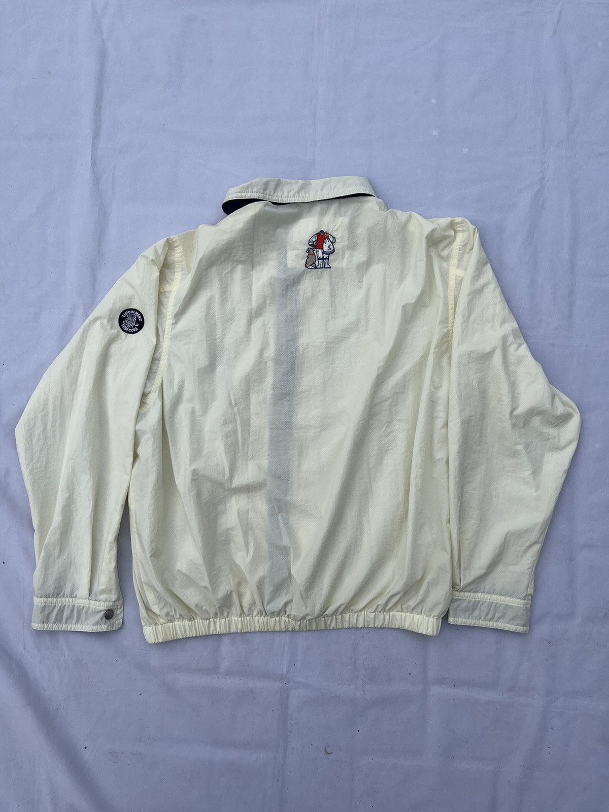 Japanese Brand Sina Cava Summer Coach Light Jacket Beige Y2K Style Vintage Size US XXL / EU 58 / 5 - 10 Thumbnail