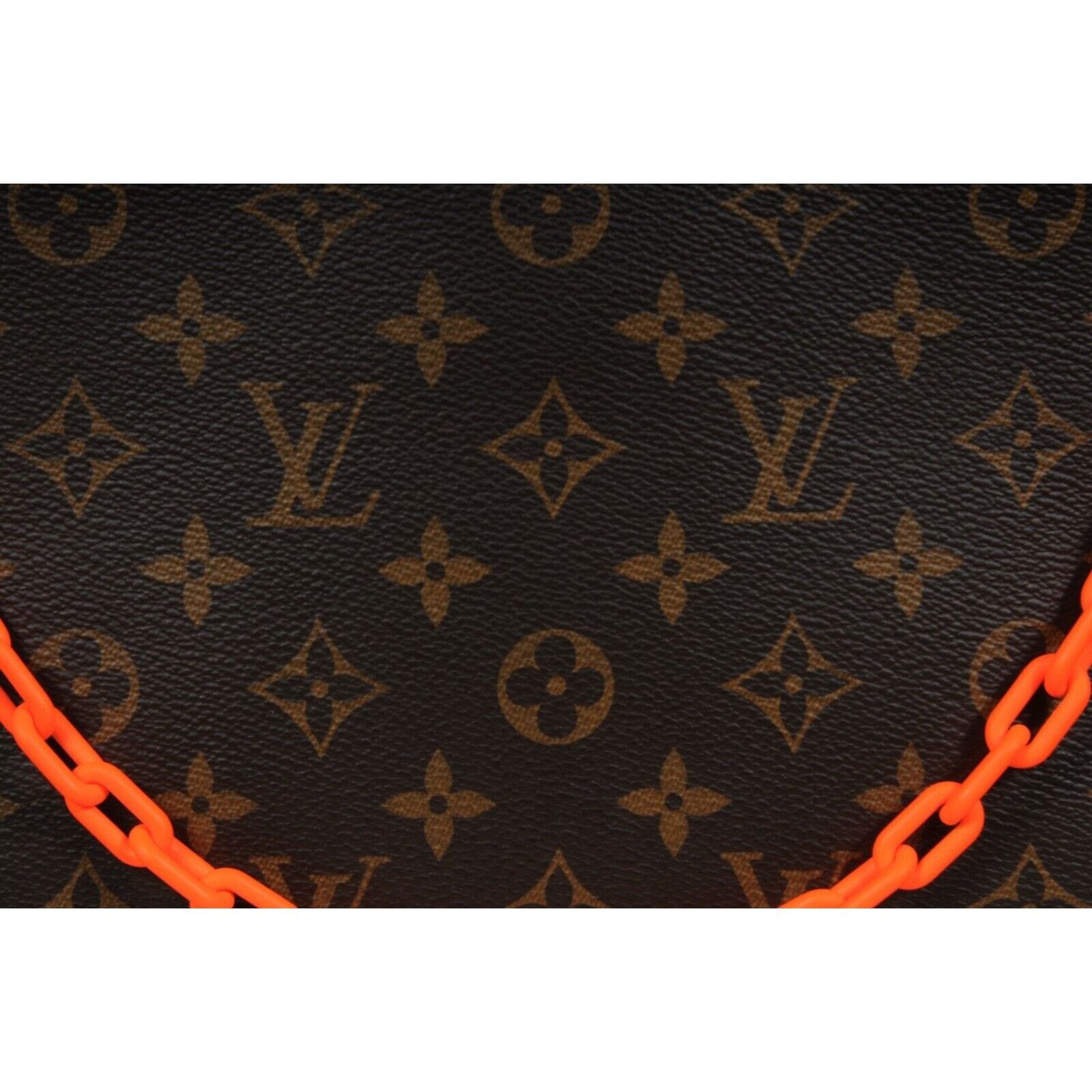 Louis Vuitton Virgil Solar Ray Pouch Orange Brown Canvas Monogram Size ONE SIZE - 3 Thumbnail