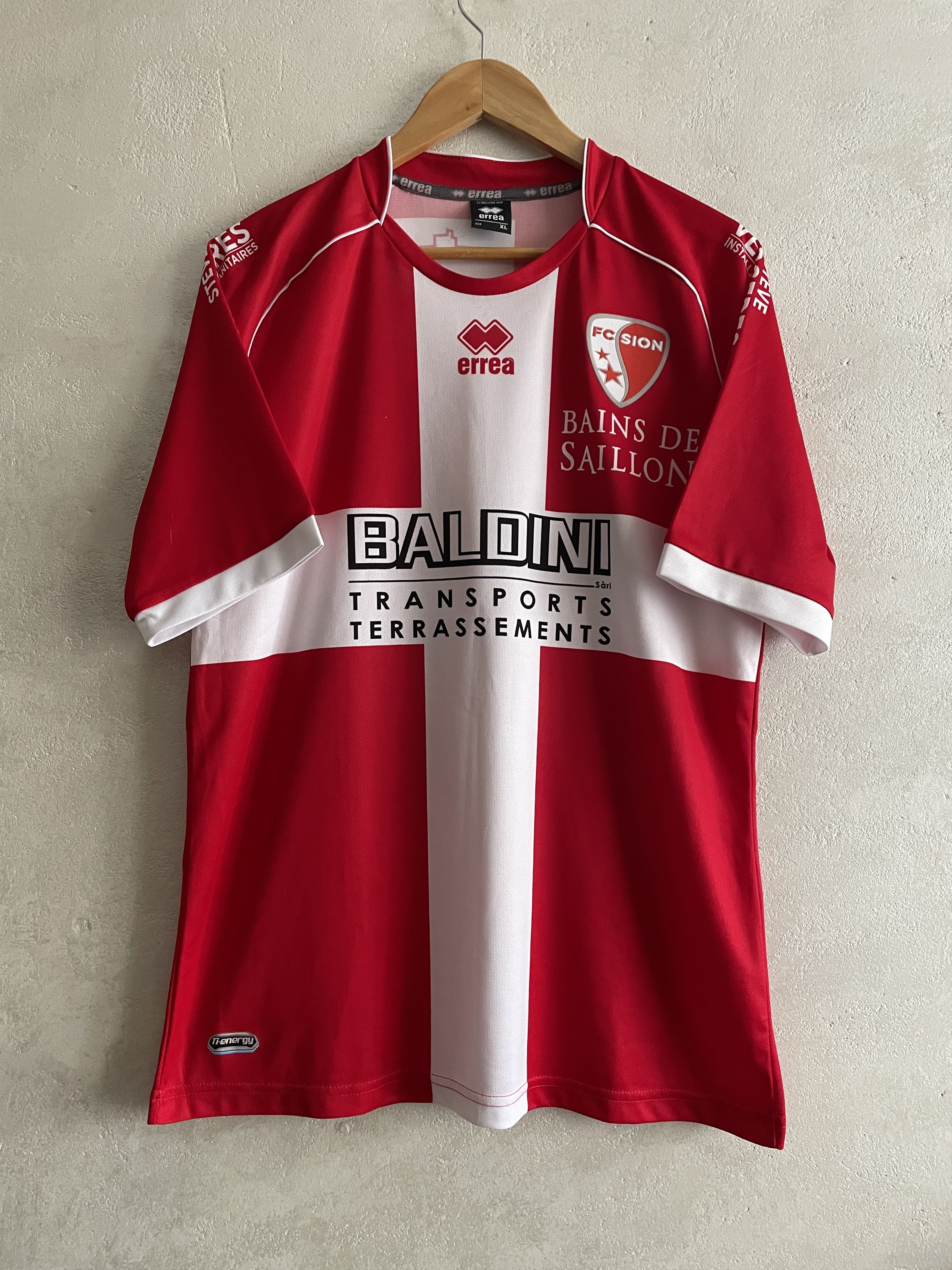 Errea FC Sion Away Shirt 2012 2013 Soccer Jersey Maillot Size US XL / EU 56 / 4 - 2 Thumbnail