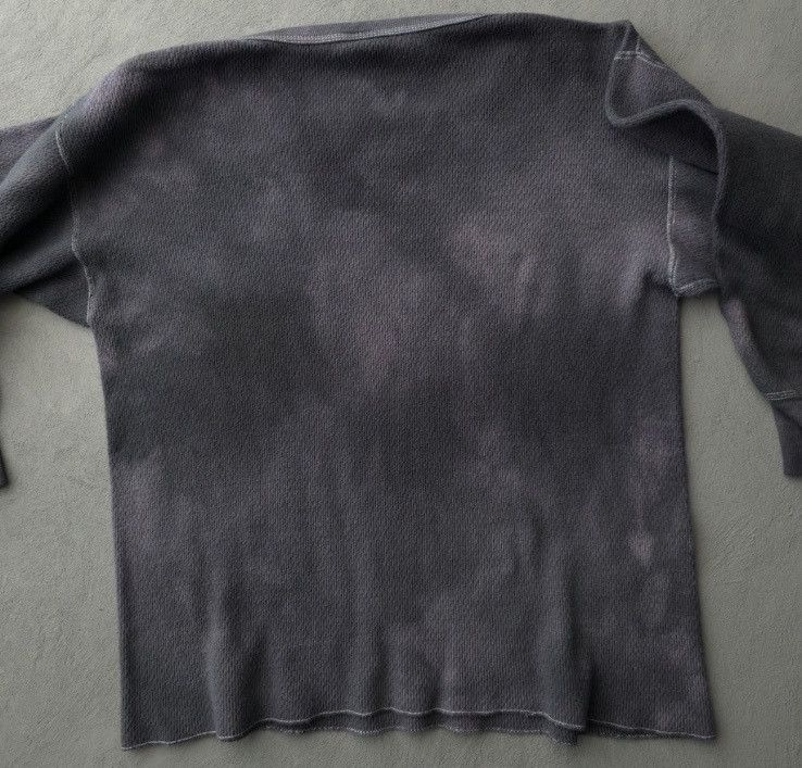 Hanes Vintage 70s Kmart Faded Black Charcoal waffle Thermal Shirt Size US L / EU 52-54 / 3 - 6 Thumbnail