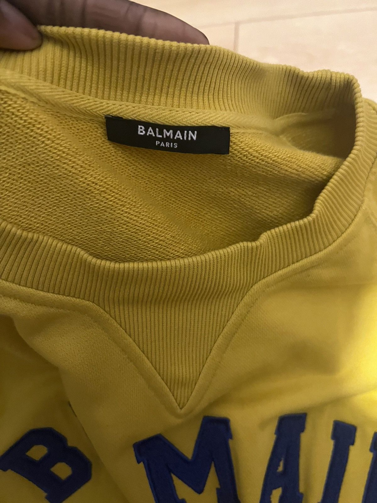 Balmain University Logo-embroidered Sweatshirt Size US L / EU 52-54 / 3 - 3 Thumbnail
