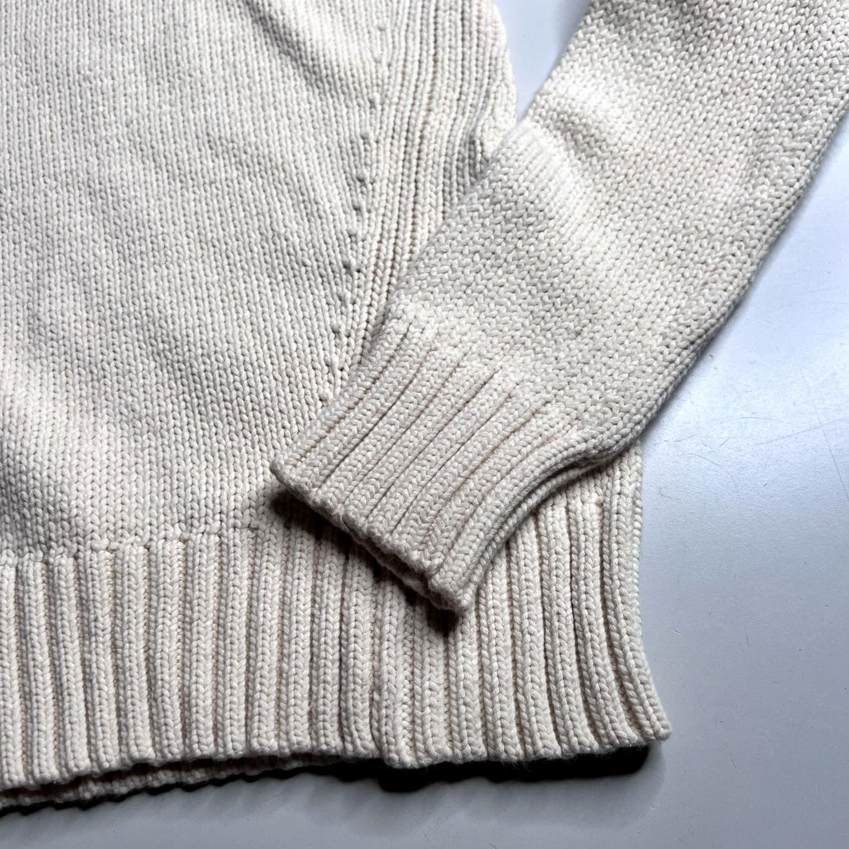 J.Crew J.Crew Sweater Womens XS White Cotton Nylon Turtleneck Raglan Knit Pullover Winter Pullover Knit Casual Mens Women Boys Girls Size XS / US 0-2 / IT 36-38 - 2 Thumbnail