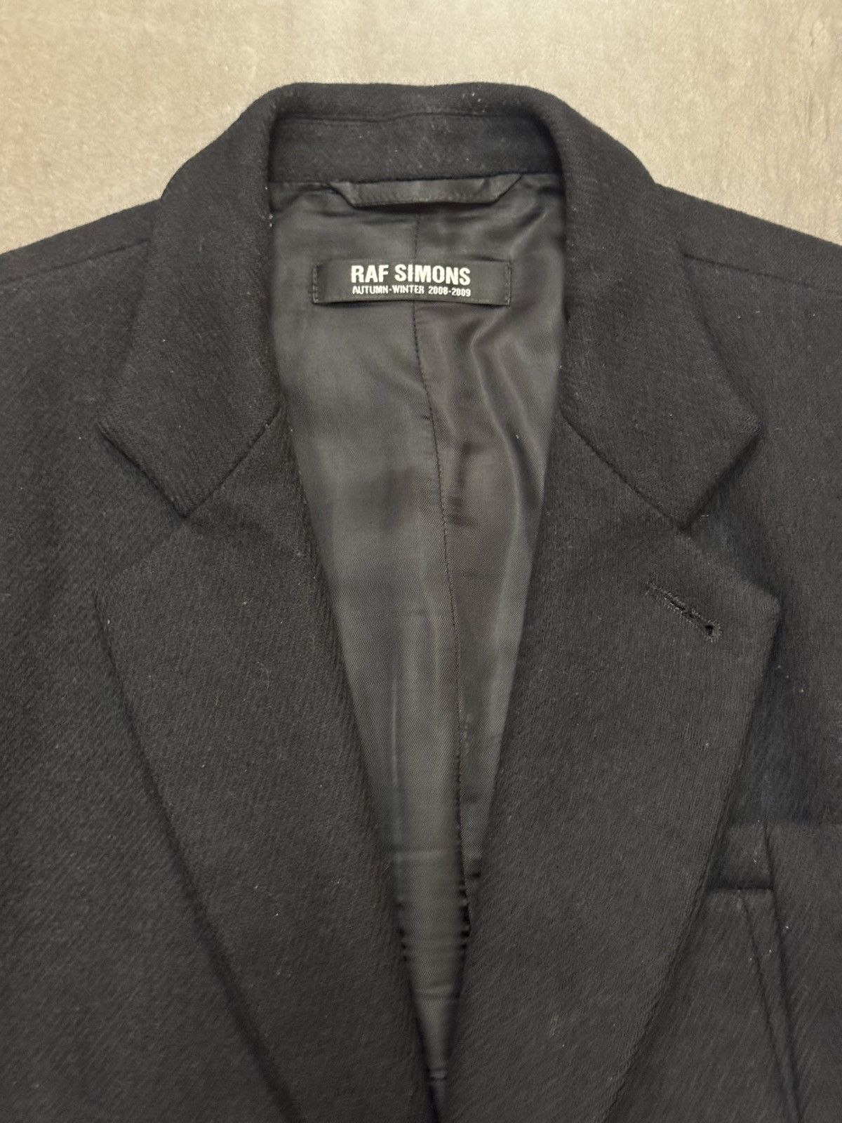 Raf Simons Raf Simons AW08-09 Wool Black Blazer, EU 48, Archive Piece Size 48R - 5 Thumbnail
