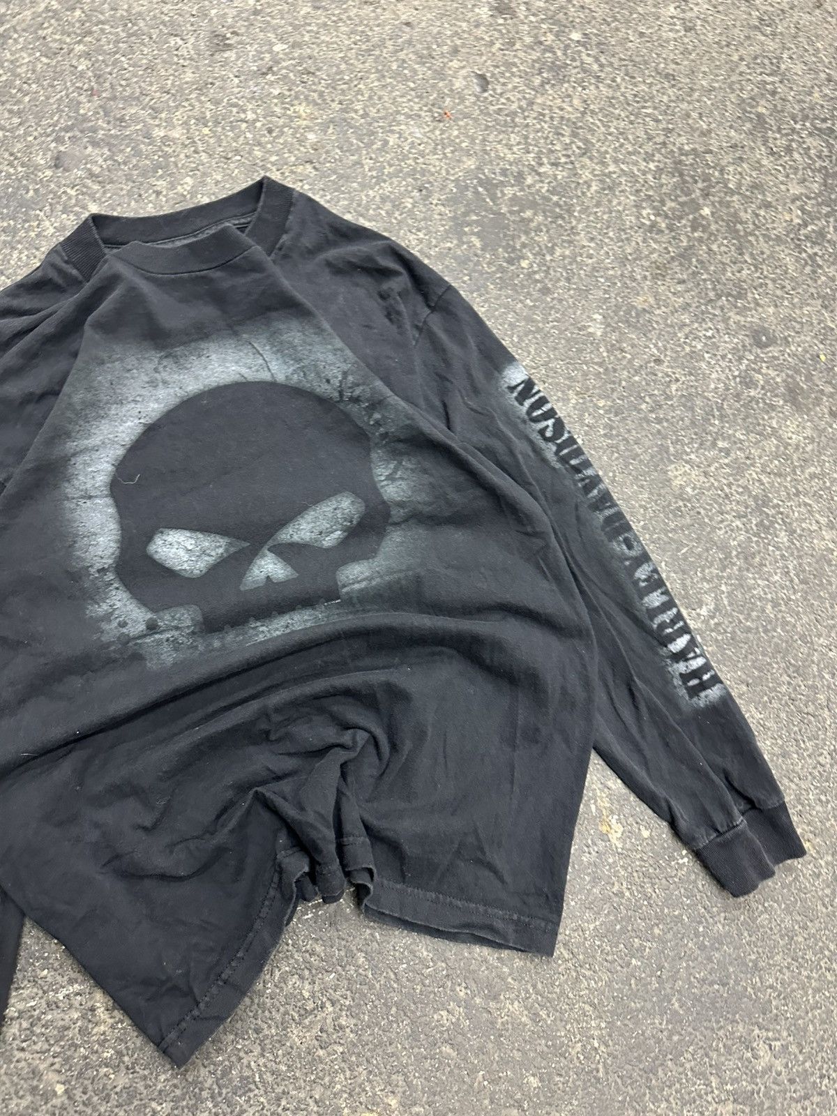 Other Y2K Harley Davidson grunge long sleeve top Size US L / EU 52-54 / 3 - 3 Thumbnail
