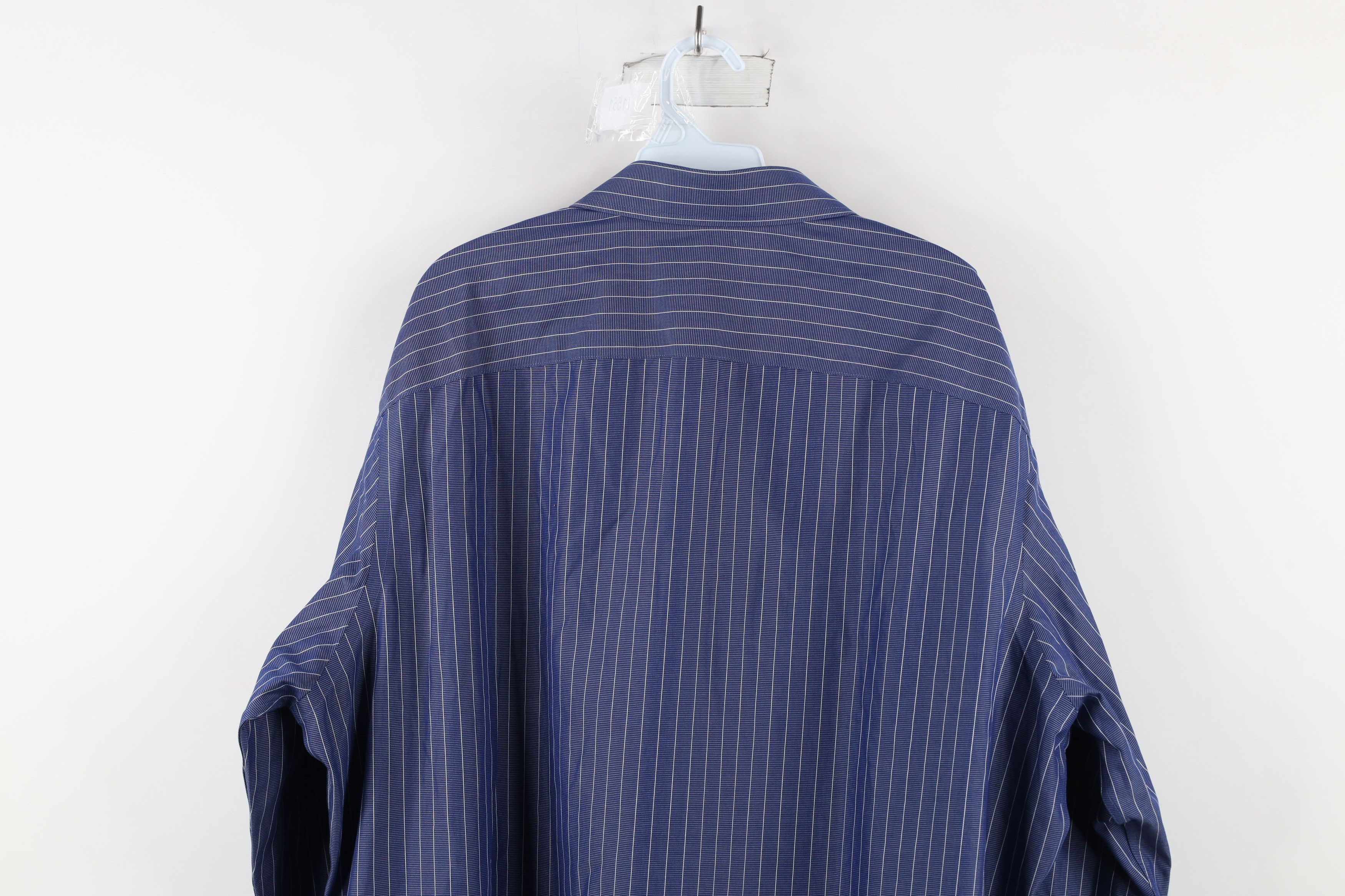 UNTUCKit × Vintage Untuckit Pinstriped Relaxed Fit Collared Button Shirt Size US XXL / EU 58 / 5 - 11 Thumbnail