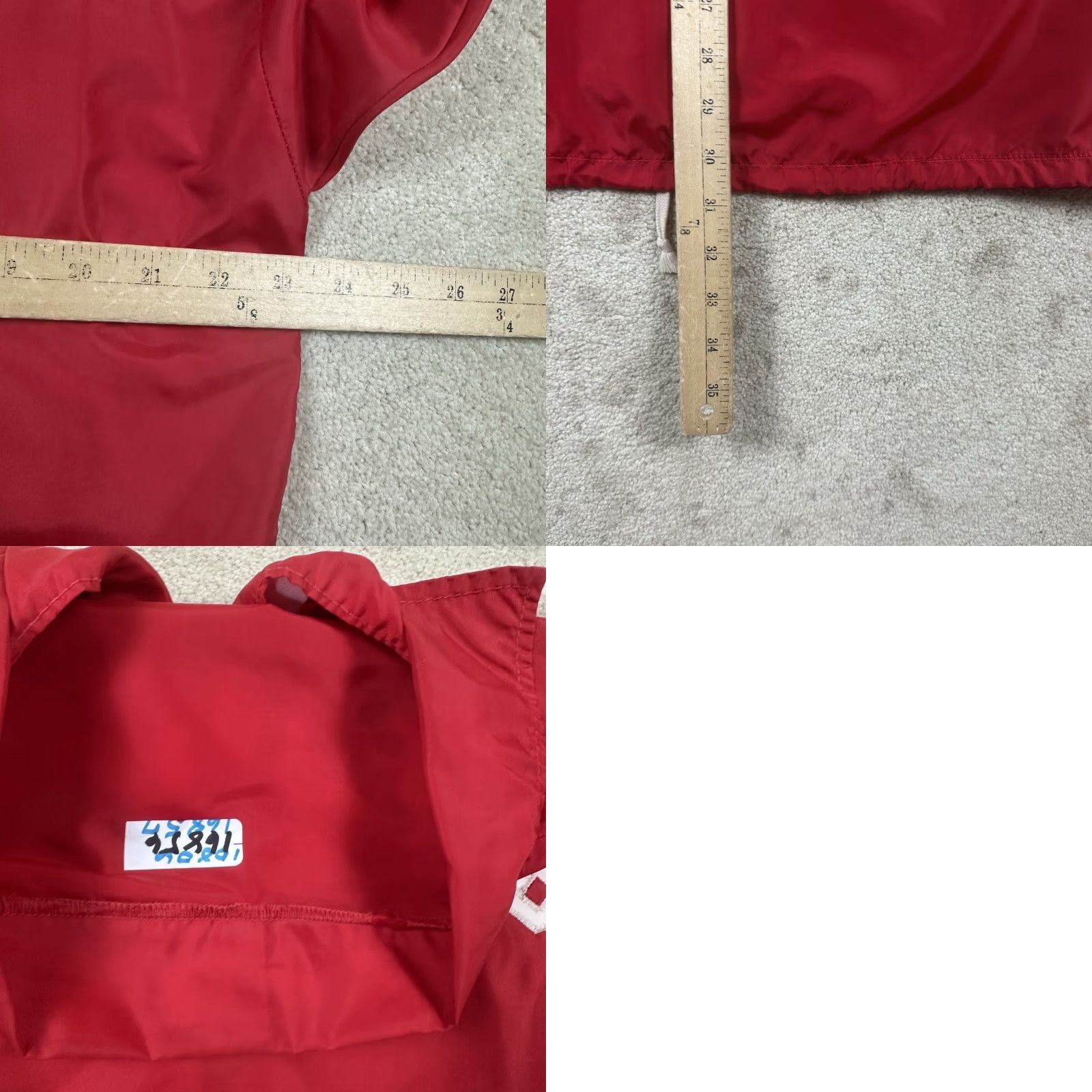 Vintage VINTAGE 60s Windbreaker Jacket Mens Large Red 1965 World Slow Pitch Double Sided Size US L / EU 52-54 / 3 - 8 Thumbnail
