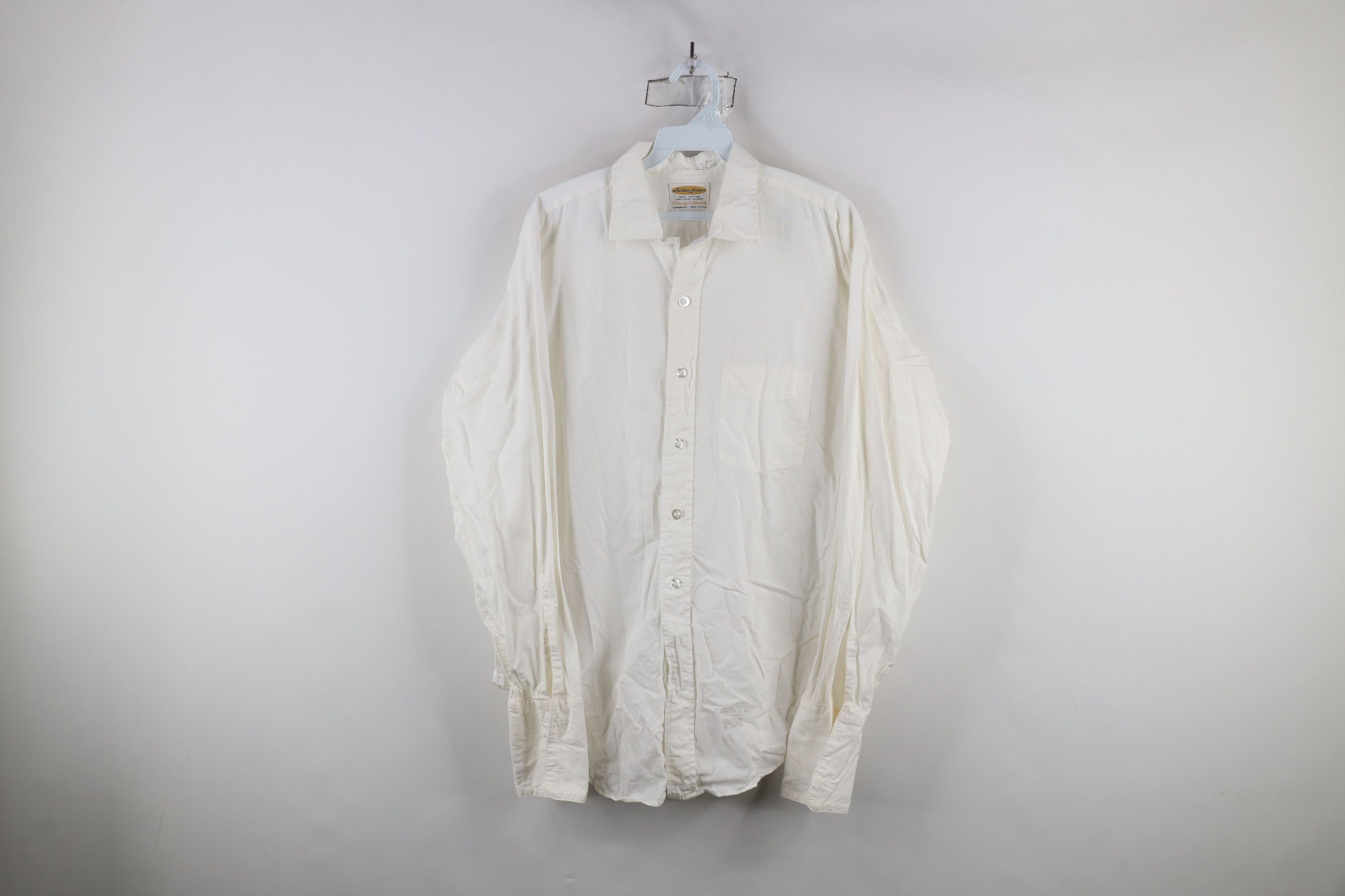 Vintage Vintage 60s Streetwear French Cuff Collared Button Shirt USA Size US M / EU 48-50 / 2 - 1 Thumbnail