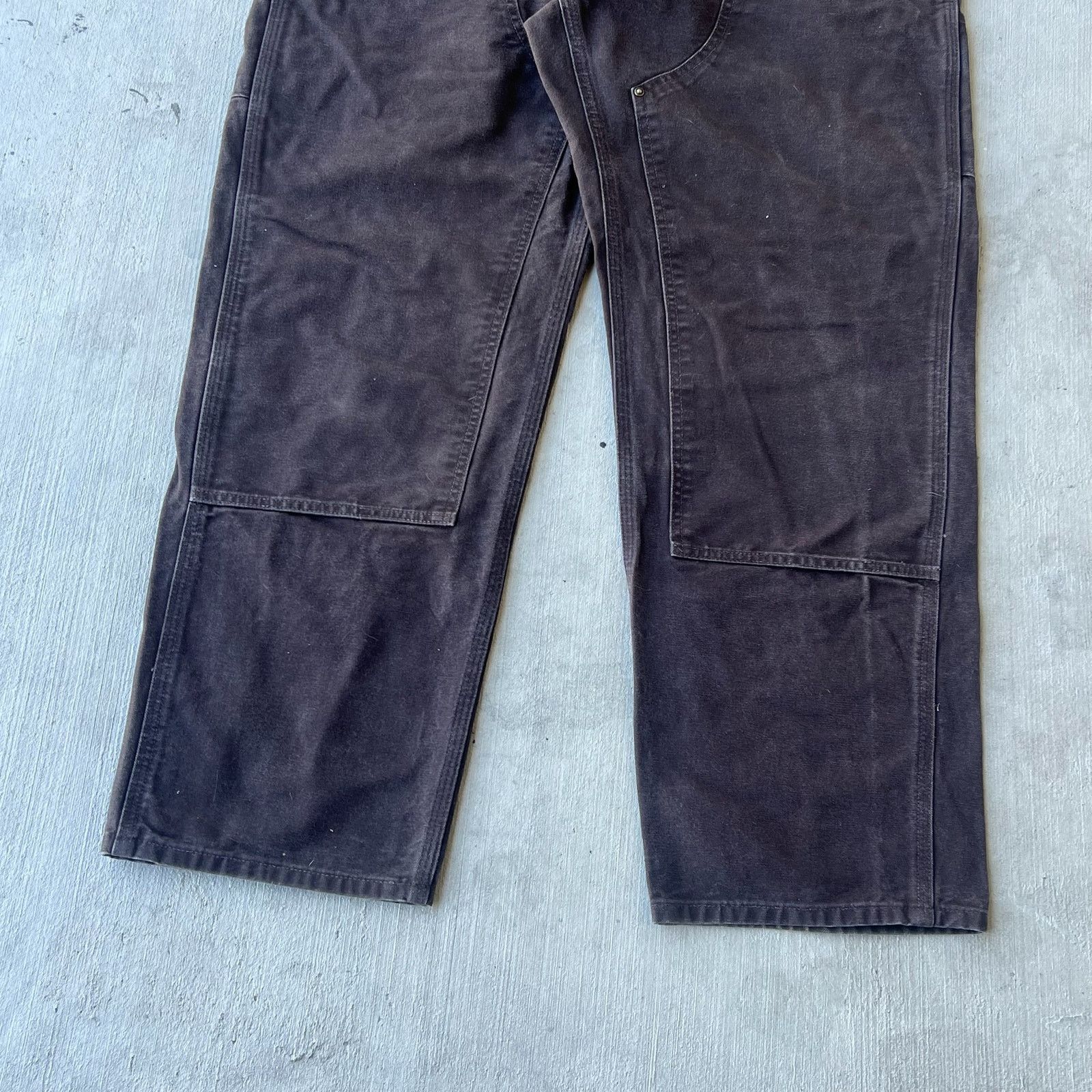 Carhartt × Vintage Carhartt brown double knee work wear carpenter pants Size US 37 - 3 Thumbnail