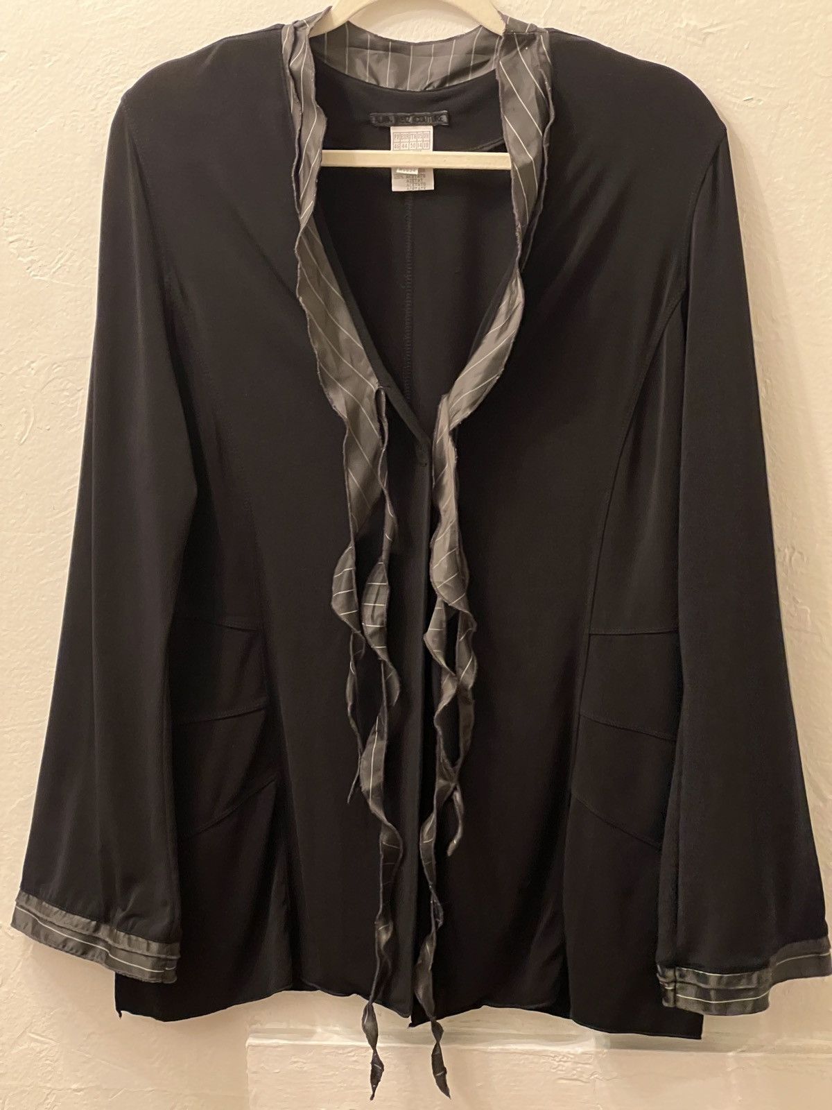 Other Black Ruffled Cardigan, size 14 Size XL / US 12-14 / IT 48-50 - 9 Thumbnail
