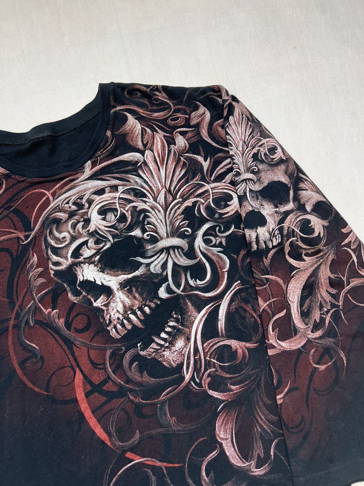 Vintage Longsleeve skull print avant garde vintage 90’s 00’s rare Size US L / EU 52-54 / 3 - 4 Thumbnail