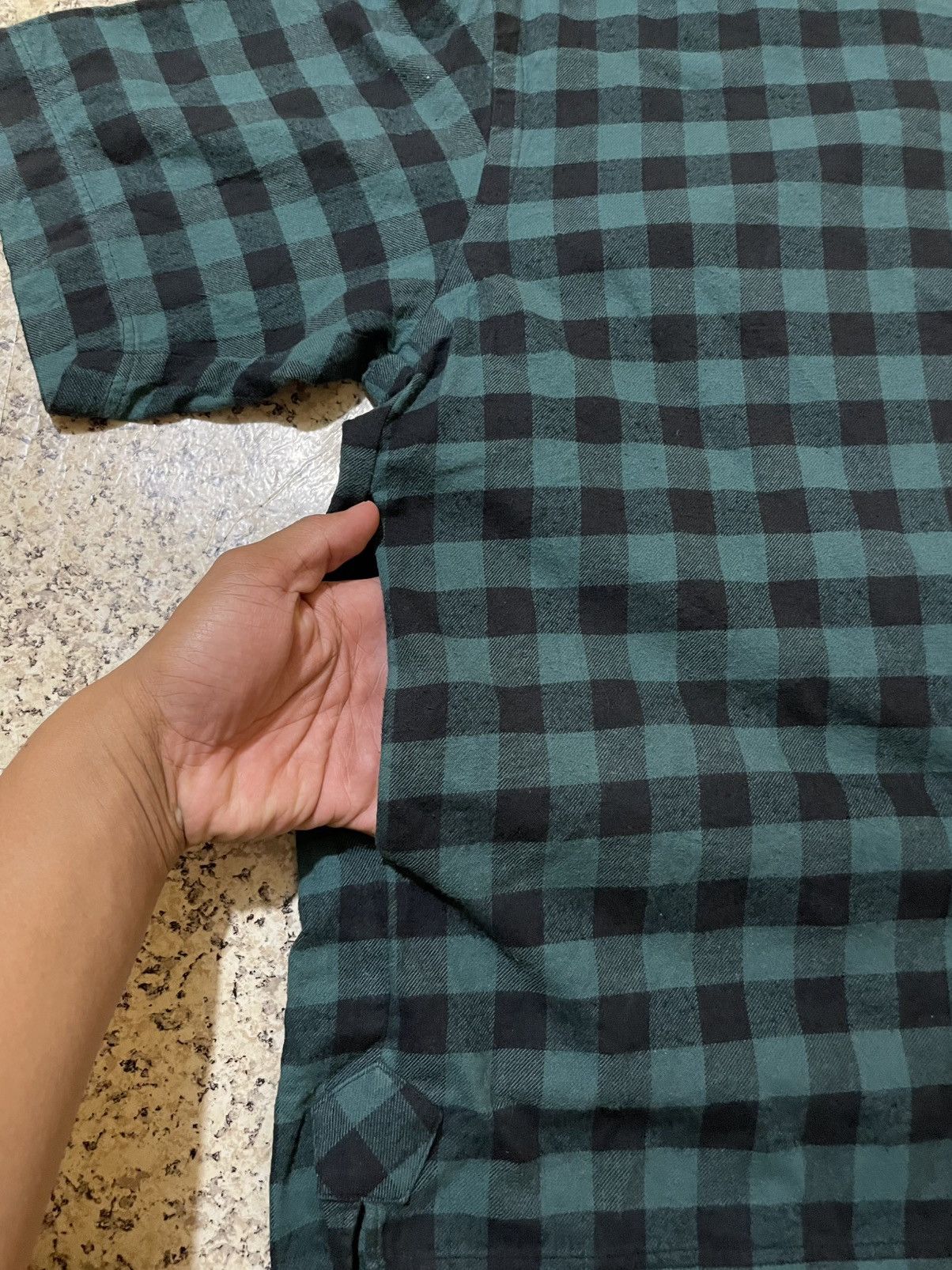 Sacai Sacai SS17 Buffalo Check Plaid Shirt w/ Shoulder Zipper RARE Size US L / EU 52-54 / 3 - 7 Thumbnail