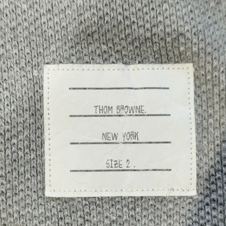 Thom Browne Thom Browne Gray round neck hoodie Size US M / EU 48-50 / 2 - 3 Thumbnail