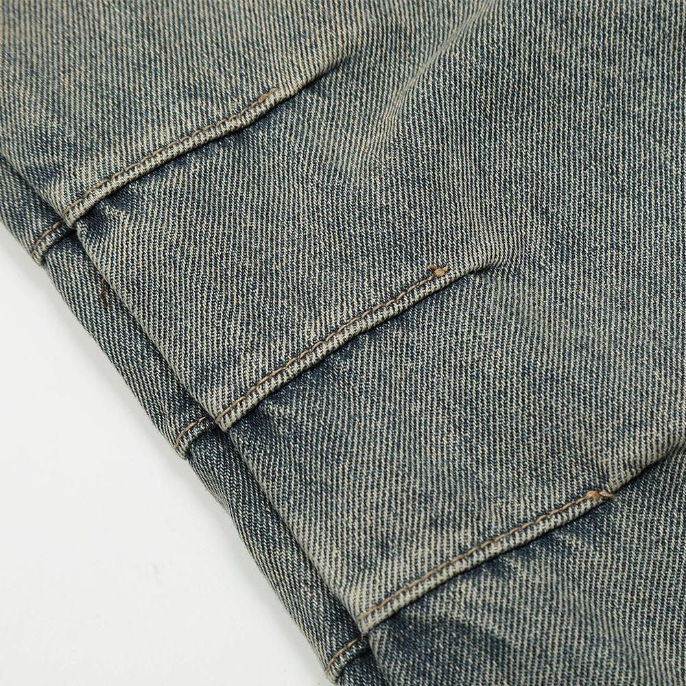 Jean Cargo Faded Wash Baggy Denim Jeans Size US 34 / EU 50 - 5 Thumbnail