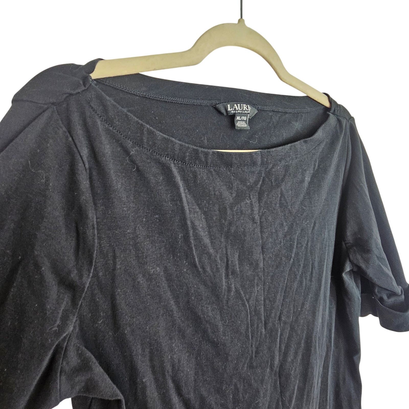 Lauren Ralph Lauren Lauren Ralph Lauren Womens Half Sleeve Boat Neck Top XL Size XL / US 12-14 / IT 48-50 - 5 Thumbnail