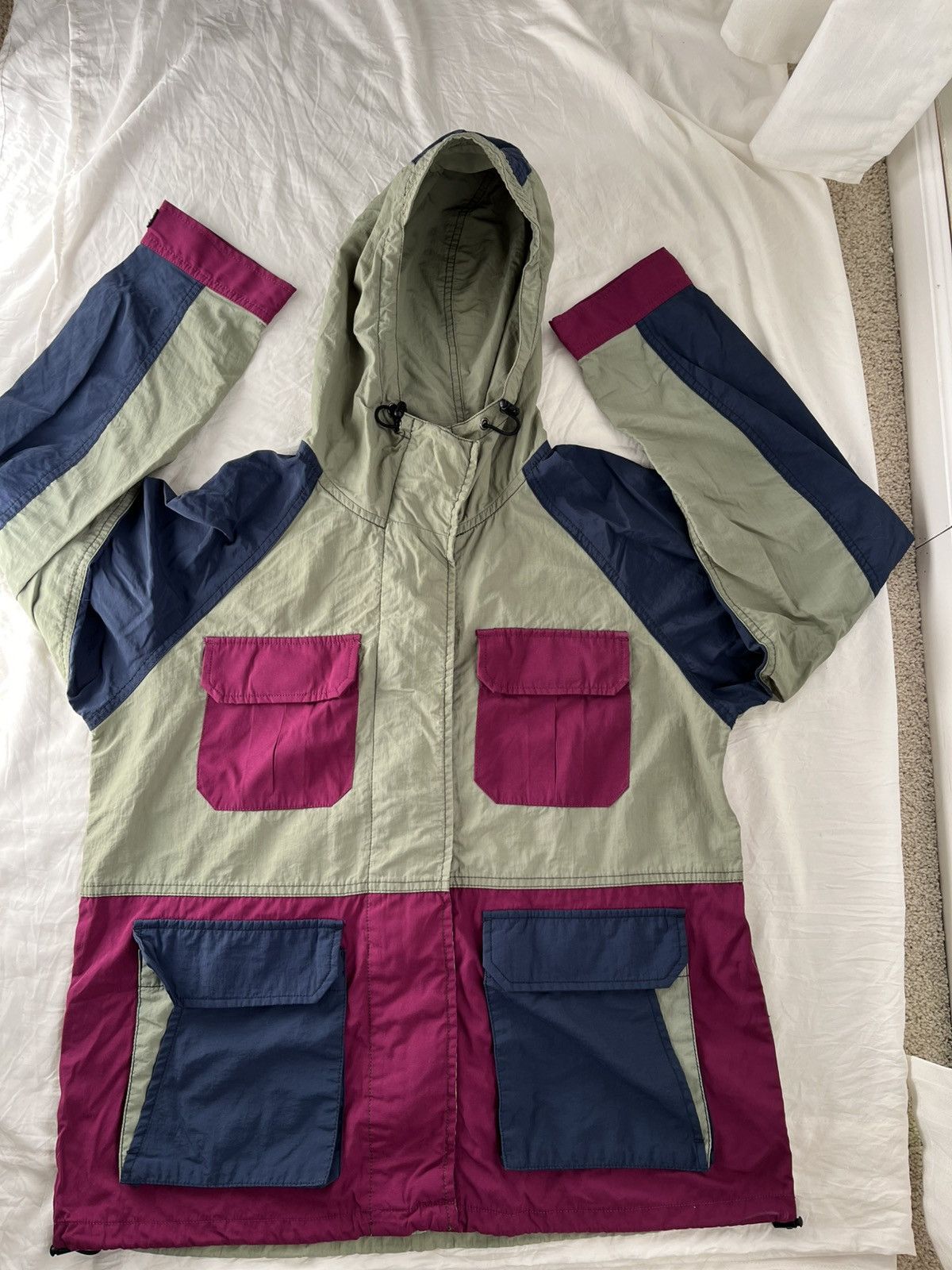 Other × Vintage Windbreaker jacket with hoodies Size US L / EU 52-54 / 3 - 2 Thumbnail