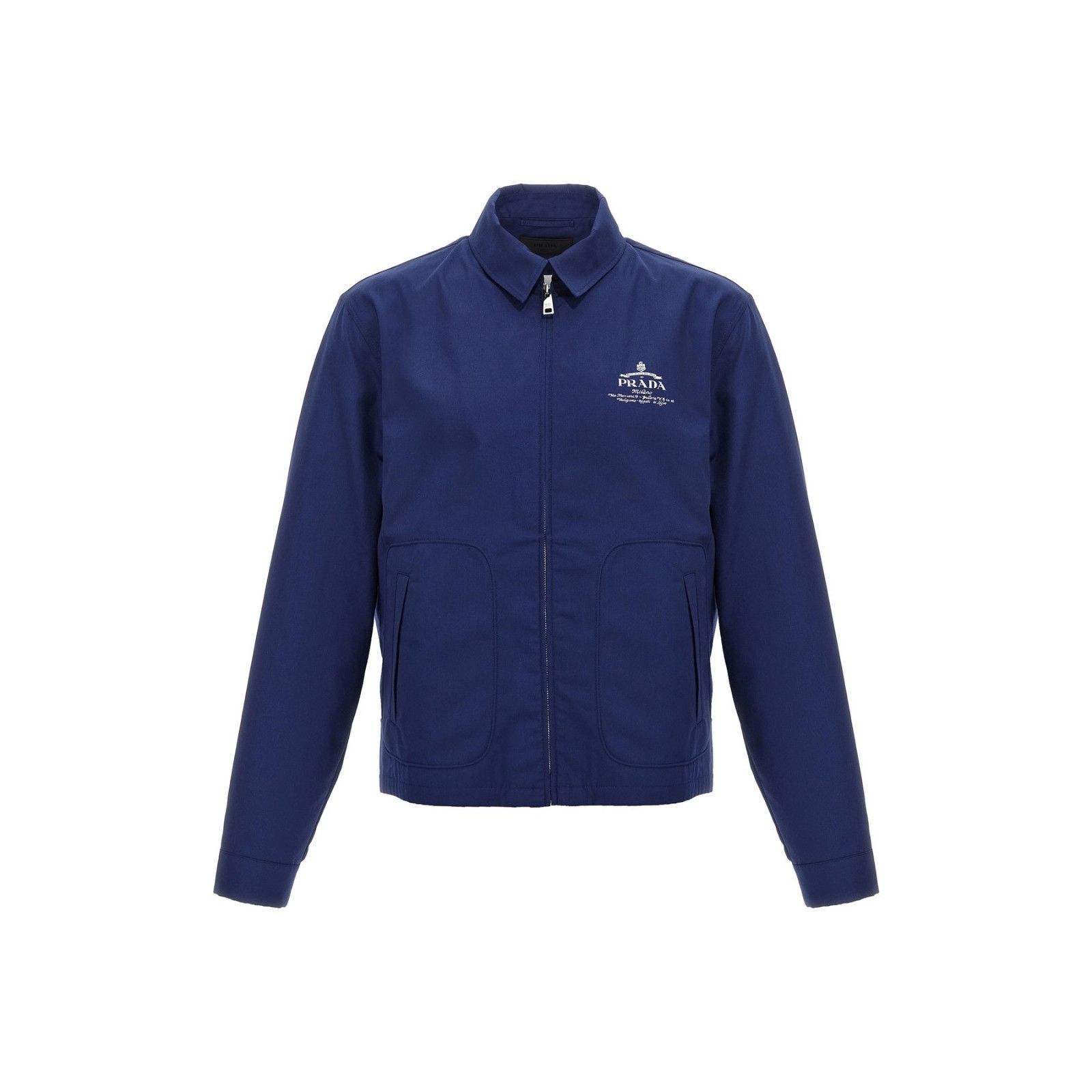 PRADA Divisa Blue Jacket New )
