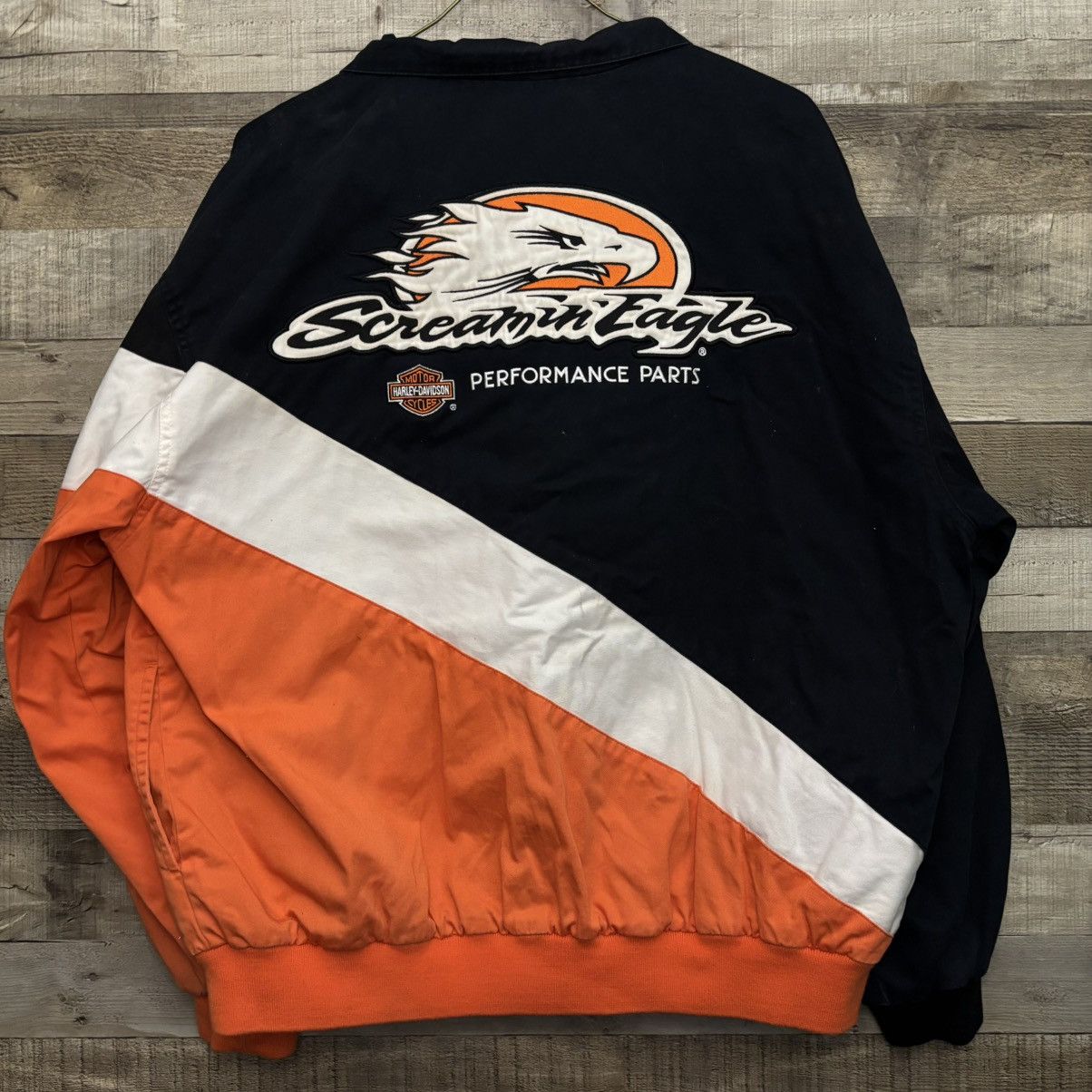 Harley Davidson Vintage Harley Davidson Screamin’ Eagle NASCAR Style Jacket Size US XL / EU 56 / 4 - 4 Thumbnail