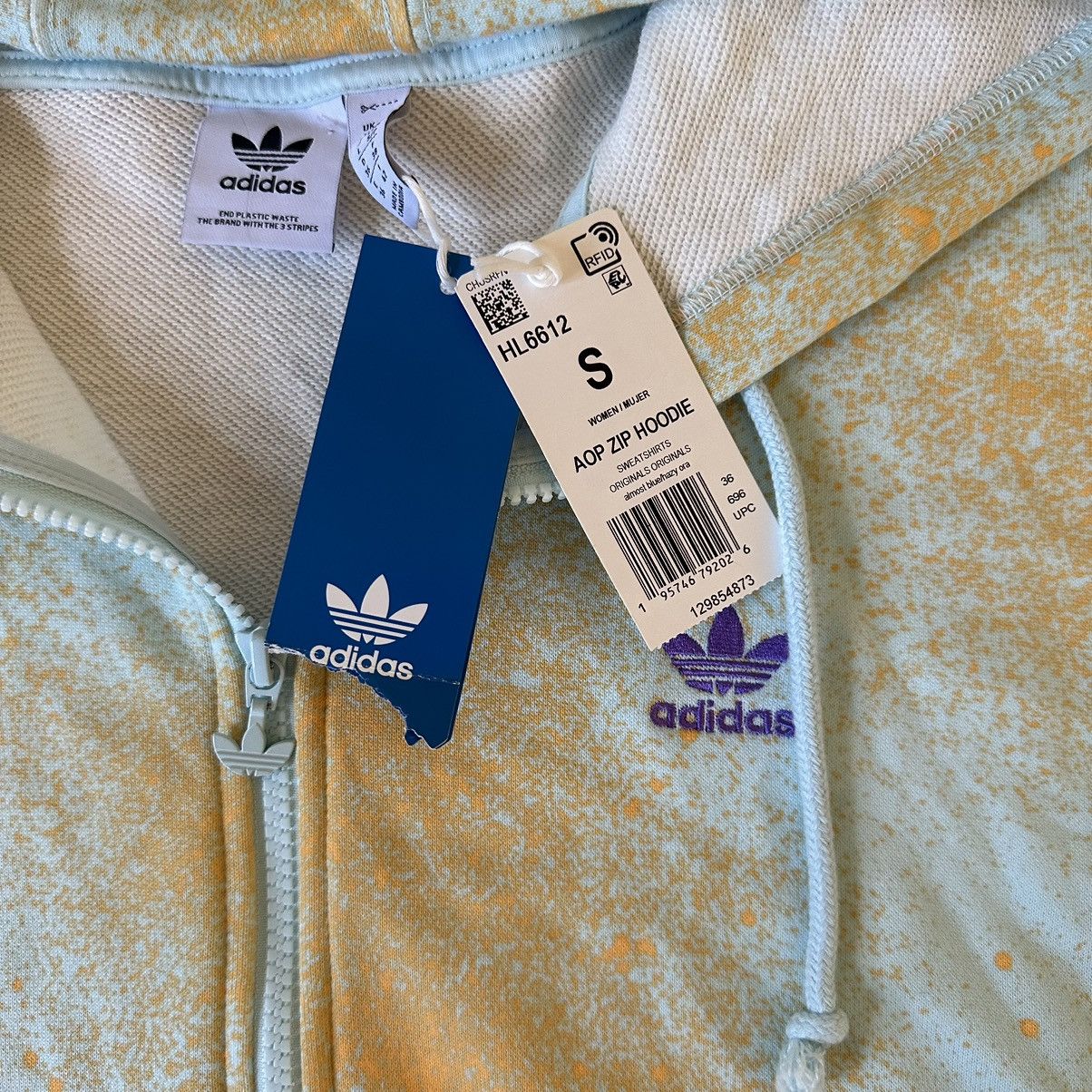Adidas Adidas All Oversize Printed Full Zip Hoodie Size S / US 4 / IT 40 - 5 Thumbnail