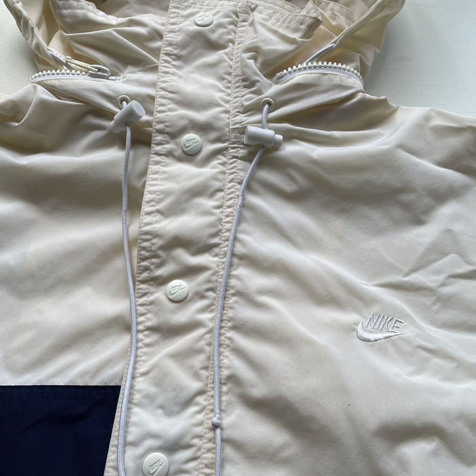 Nike × Vintage Vintage 80s Nike Windbreaker Medium Nautical Sailing White Size US M / EU 48-50 / 2 - 3 Thumbnail