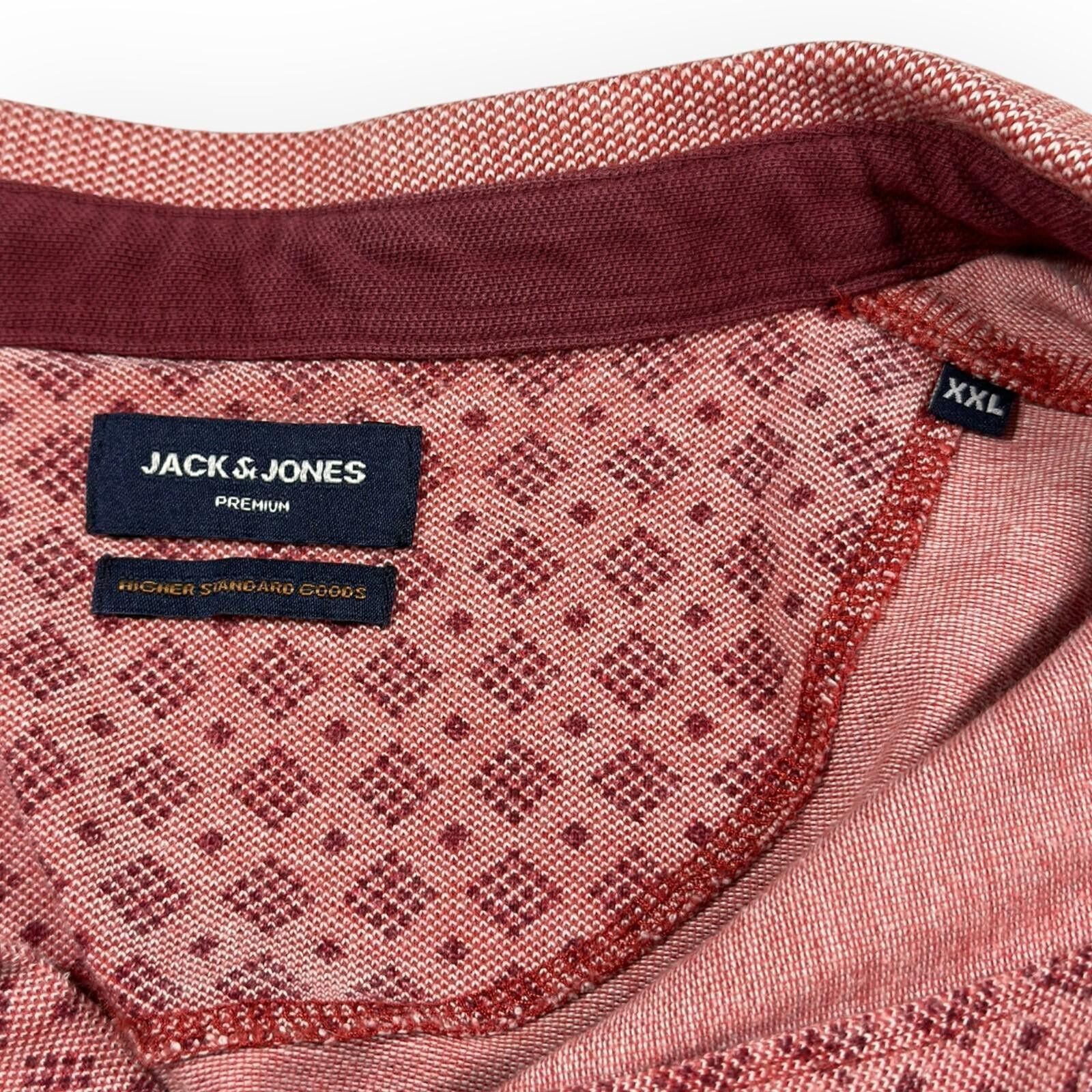 Jack & Jones Jack & Jones Polo Shirt Men's UK Size 2XL Pink Premium Size US XXL / EU 58 / 5 - 11 Thumbnail