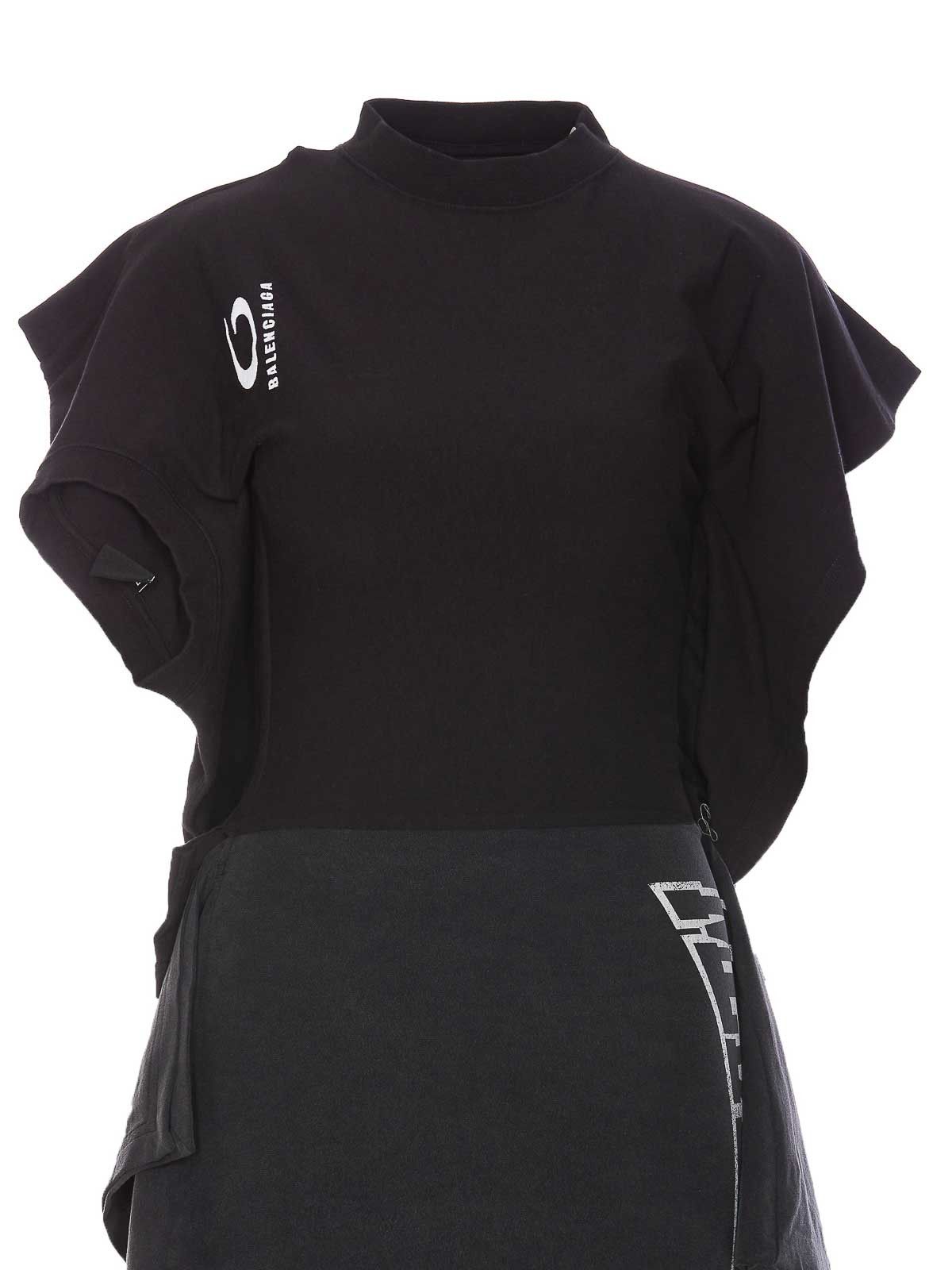 Balenciaga o1tr1nto0426 Twisted Dress in Multicolor Size L / US 10 / IT 46 - 4 Thumbnail