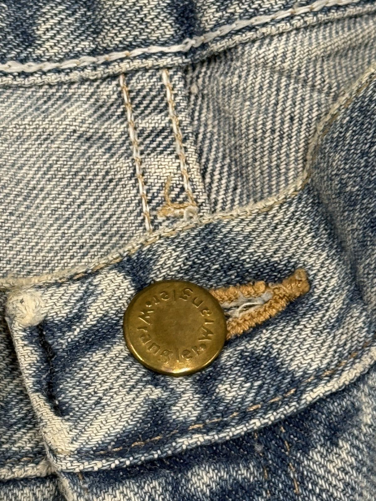 Wrangler Wrangler Distressed 5 Pocket Denim Jean Short Jorts Sz. 38 Size US 38 / EU 54 - 4 Thumbnail