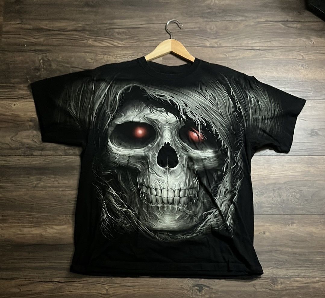 Band Tees × Vintage Jays Rock Double Sided Skull Tee Size US XL / EU 56 / 4 - 1 Thumbnail