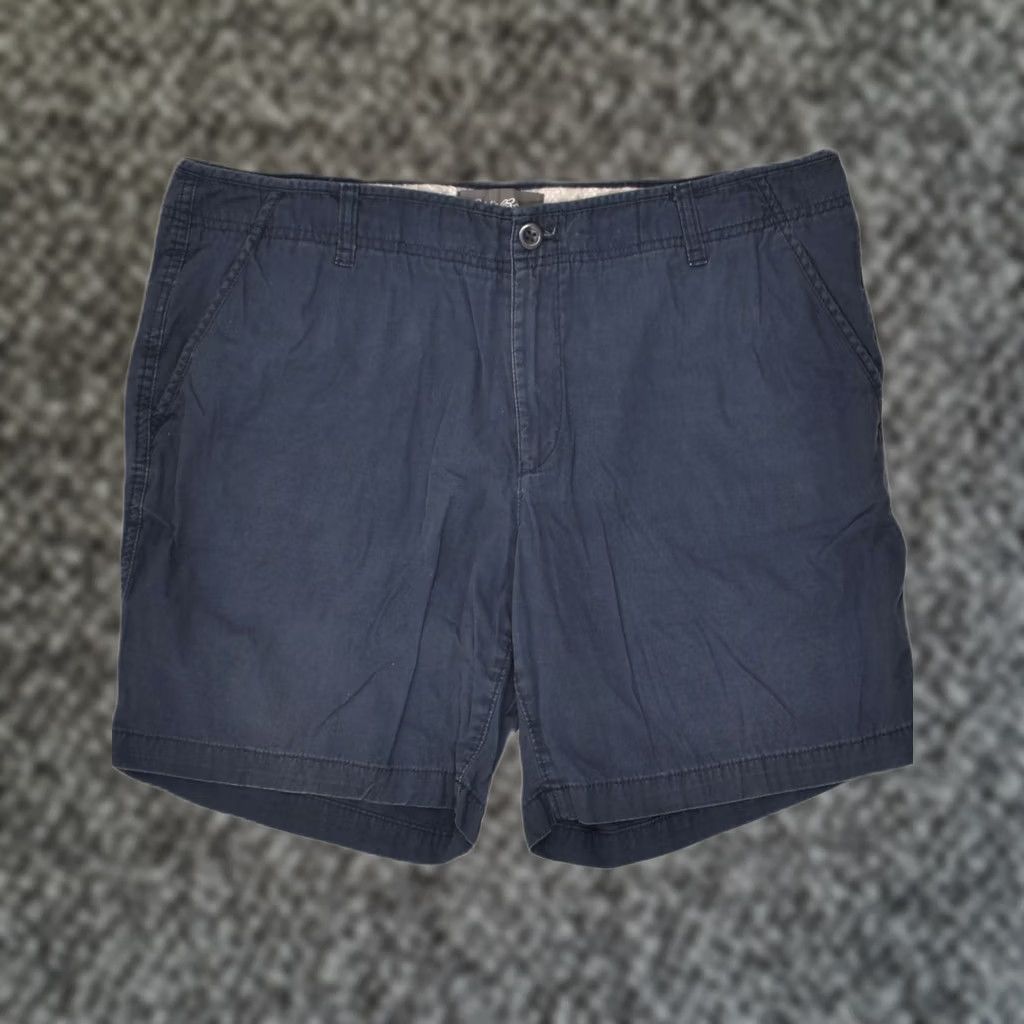 Eddie Bauer EDDIE BAUER Womens Chino Shorts Navy Blue Cotton US 16 2XL W38 Size 40" / US 18 - 1 Thumbnail