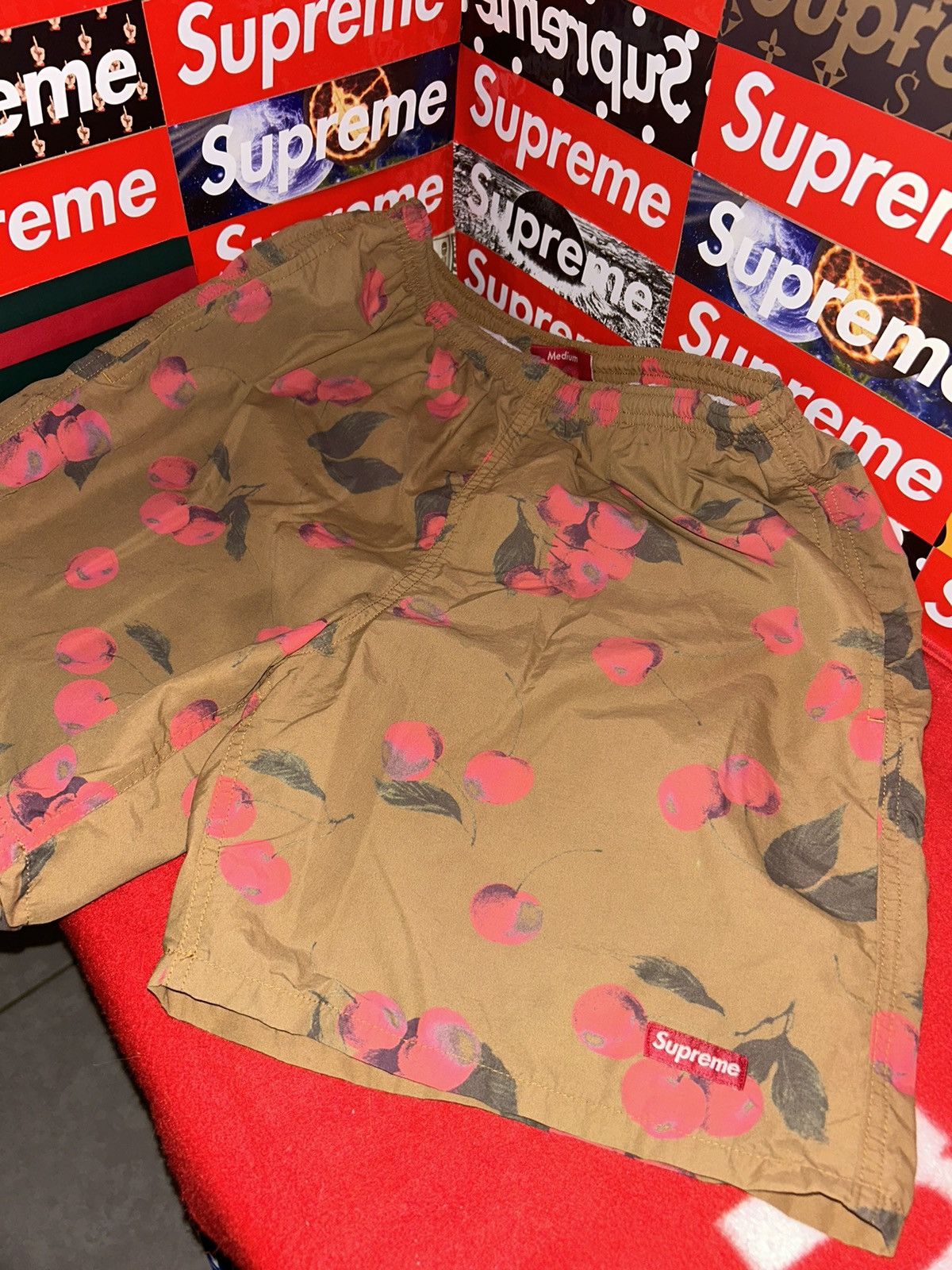 Supreme Supreme Nylon Water Short Brown Cherry SS19 size Medium Size US 34 / EU 50 - 1 Thumbnail