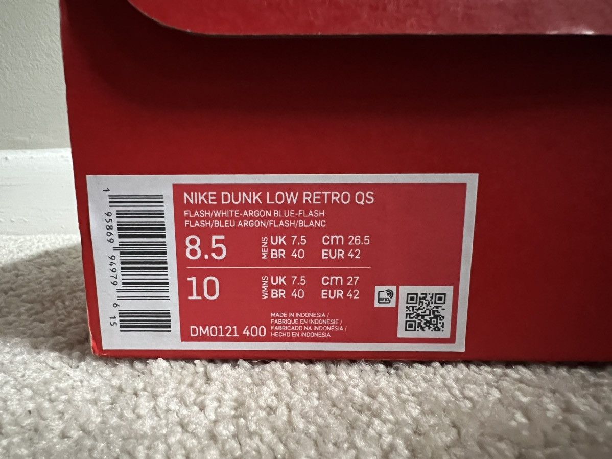 Nike 100% Authentic Nike Dunk Low Retro Argon Size 8.5 DM0121-400 Size US 8.5 / EU 41-42 - 10 Thumbnail
