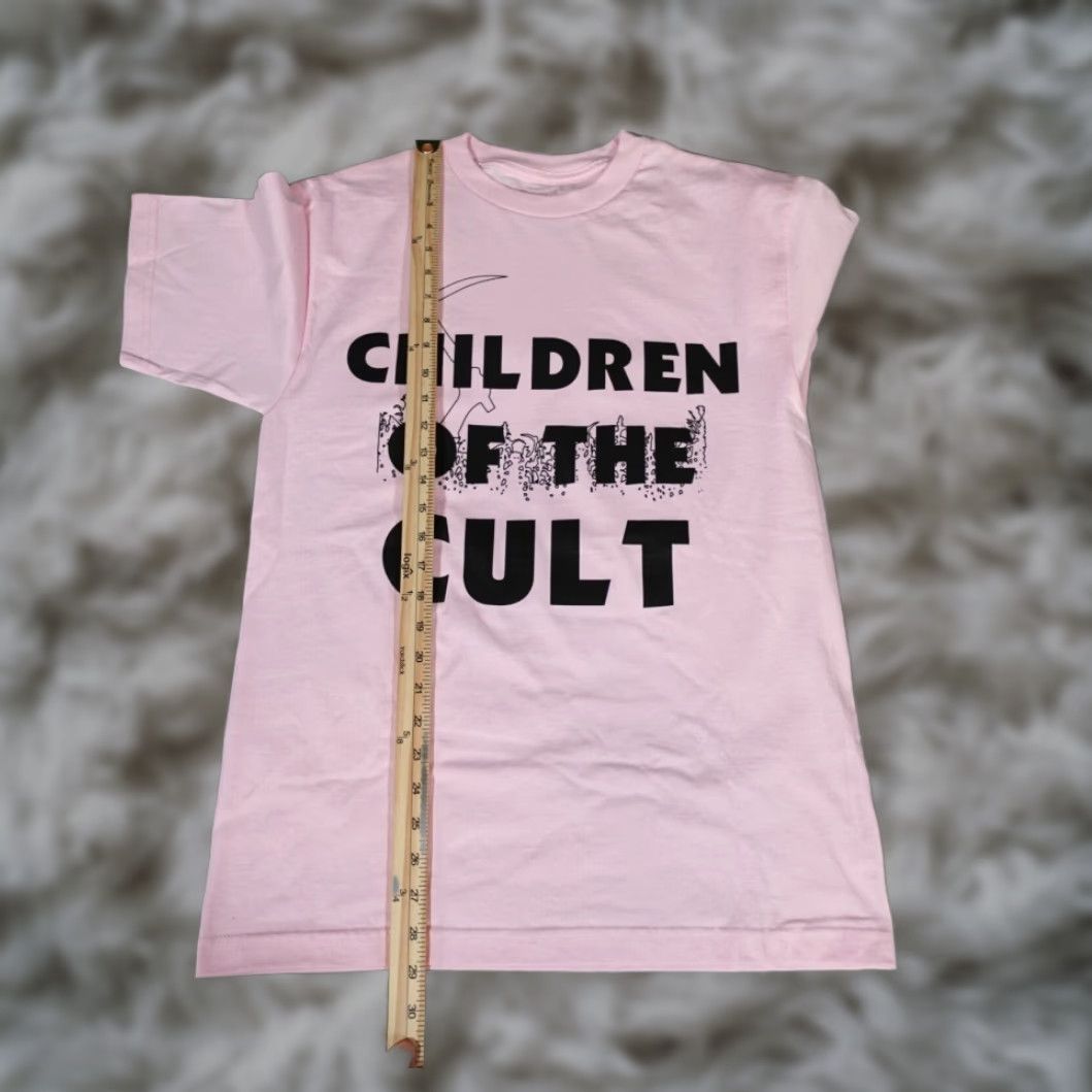 Pinko Superrradical Children Of The Cult Parody Graphic Print Short Sleeve T Shirt Mens M Pink Halloween Size US M / EU 48-50 / 2 - 7 Thumbnail