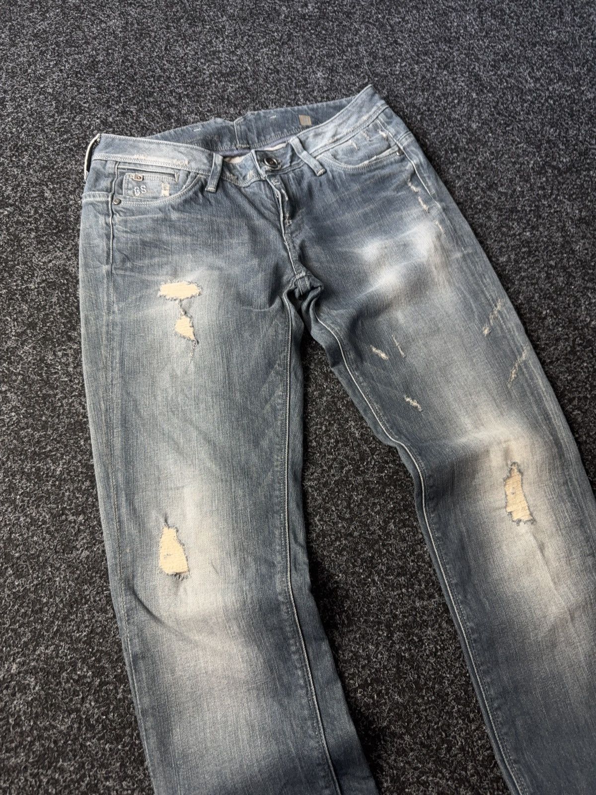 Vintage Retro Distressed Y2K G-Star RAW Denim pants Jeans