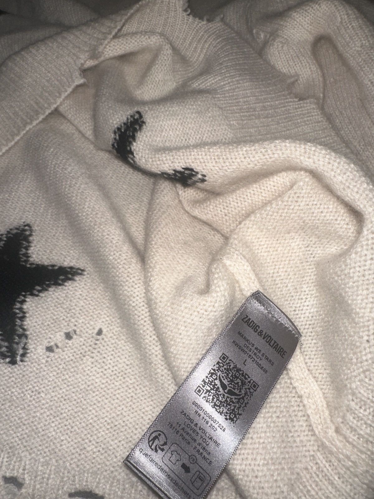 Zadig & Voltaire Zadig & Voltaire Markus Stars Cashmere Sweater Size US L / EU 52-54 / 3 - 5 Thumbnail