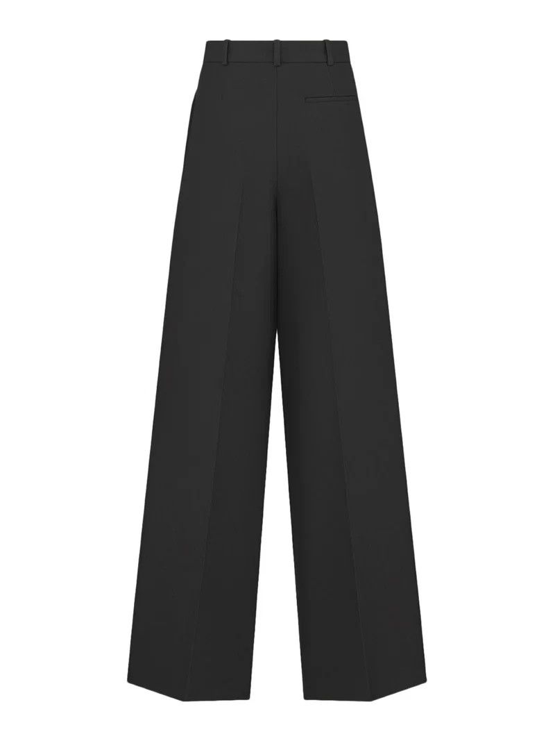 Dior DIOR $3000 Black Wool Flared Pants New & Authentic Size 25" / US 0 / IT 36 - 2 Thumbnail