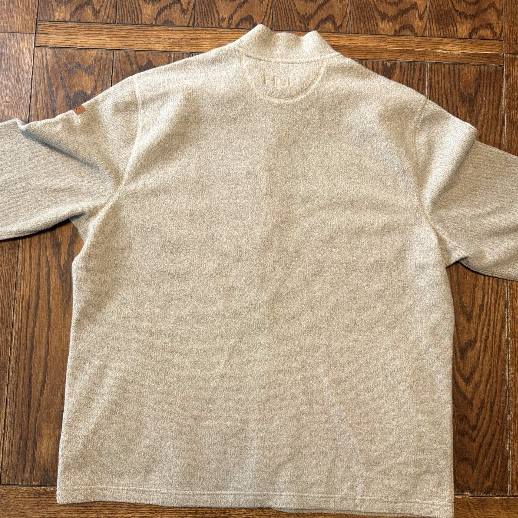 Vintage Huk Jacket Mens XL Full Zip Performance Fleece Beige Pockets Mock Neck Windbreaker Outdoor Fishing Hiking Size US XL / EU 56 / 4 - 6 Thumbnail
