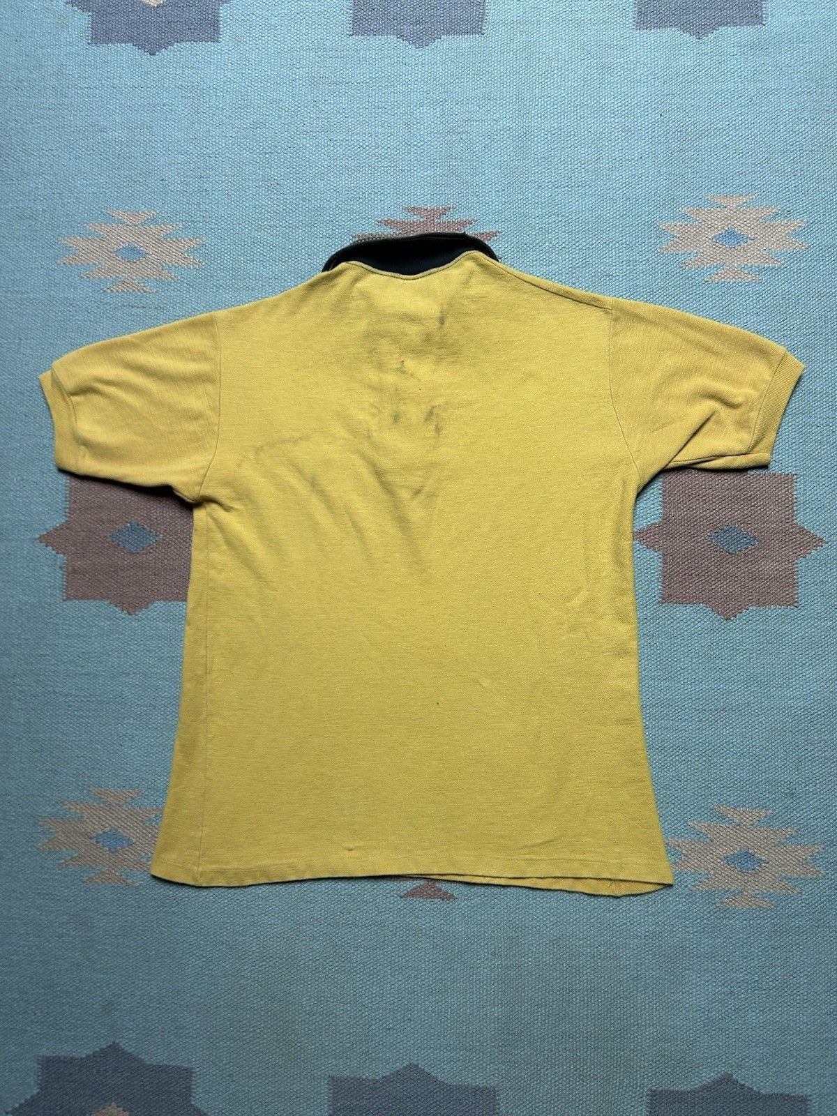 Vintage Vintage 50s polo shirt golf black yellow cotton knit medium Size US M / EU 48-50 / 2 - 6 Thumbnail