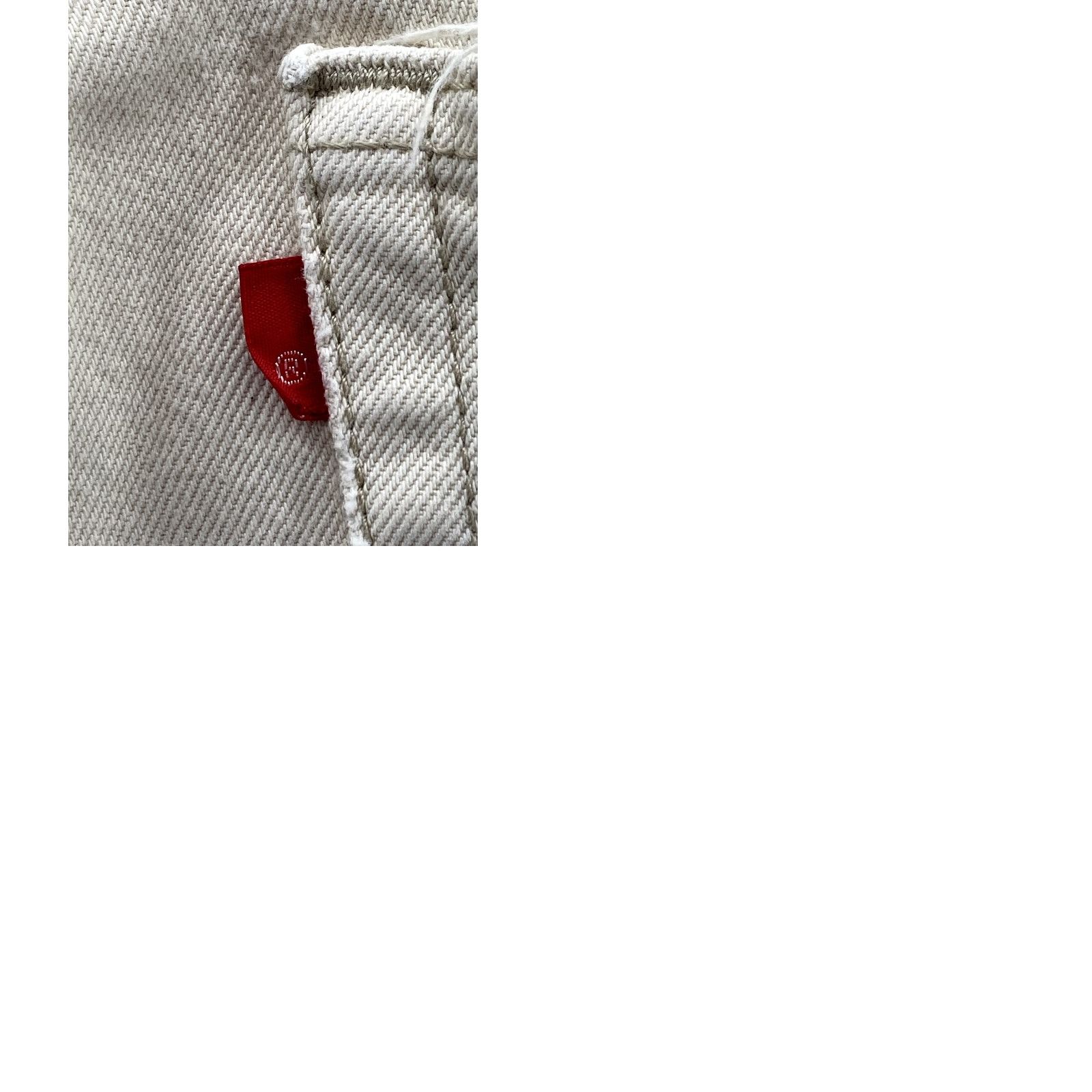 Levi's Levi's 505 Jeans 38x29 Ivory Denim Straight 90s Y2K Skate Western Mens Size US 38 / EU 54 - 10 Thumbnail