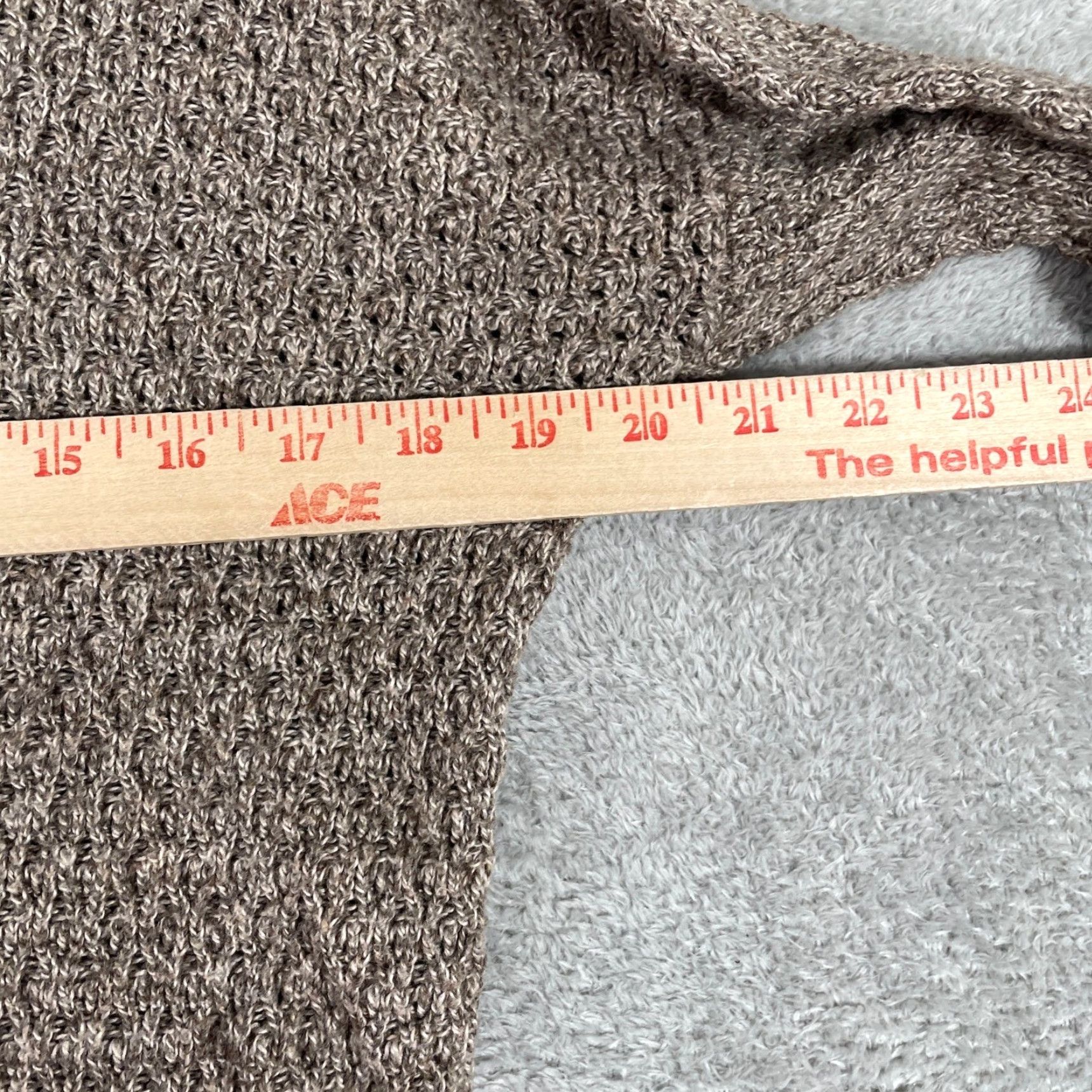 American Eagle Outfitters VINTAGE American Eagle Sweater Womens M Brown V Neck Marled Knit Textured Pullover Size M / US 6-8 / IT 42-44 - 7 Thumbnail
