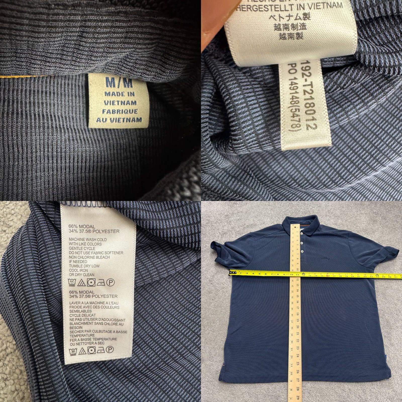 Tommy Bahama Tommy Bahama Polo Shirt Islandzone Mens Medium Navy Blue Short Sleeve Casual Size US M / EU 48-50 / 2 - 8 Thumbnail