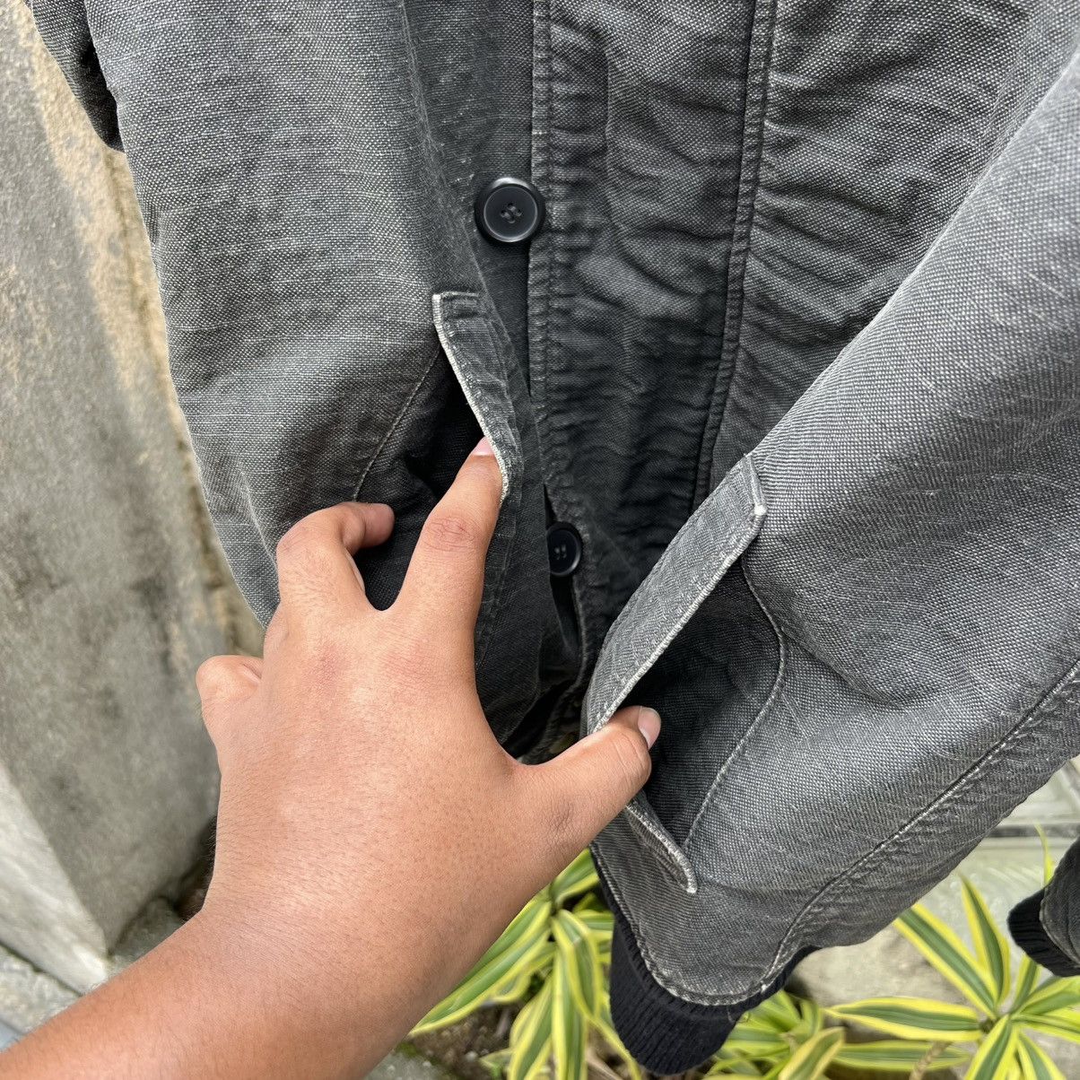 Japanese Brand “JAPANESE BRAND” GREY ZIP UP FUR HOODED JACKET Size US M / EU 48-50 / 2 - 16 Thumbnail