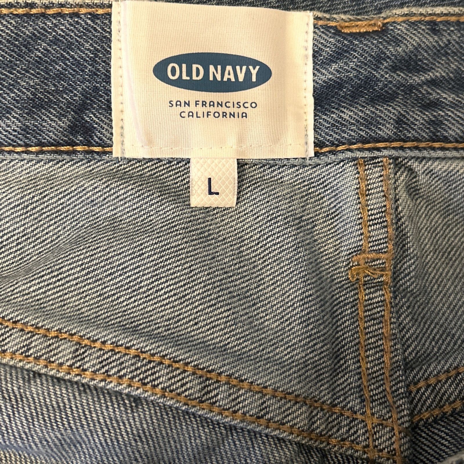 Old Navy Old Navy Womens Distressed Ripped Blue Jeans Large Size 31" - 4 Thumbnail